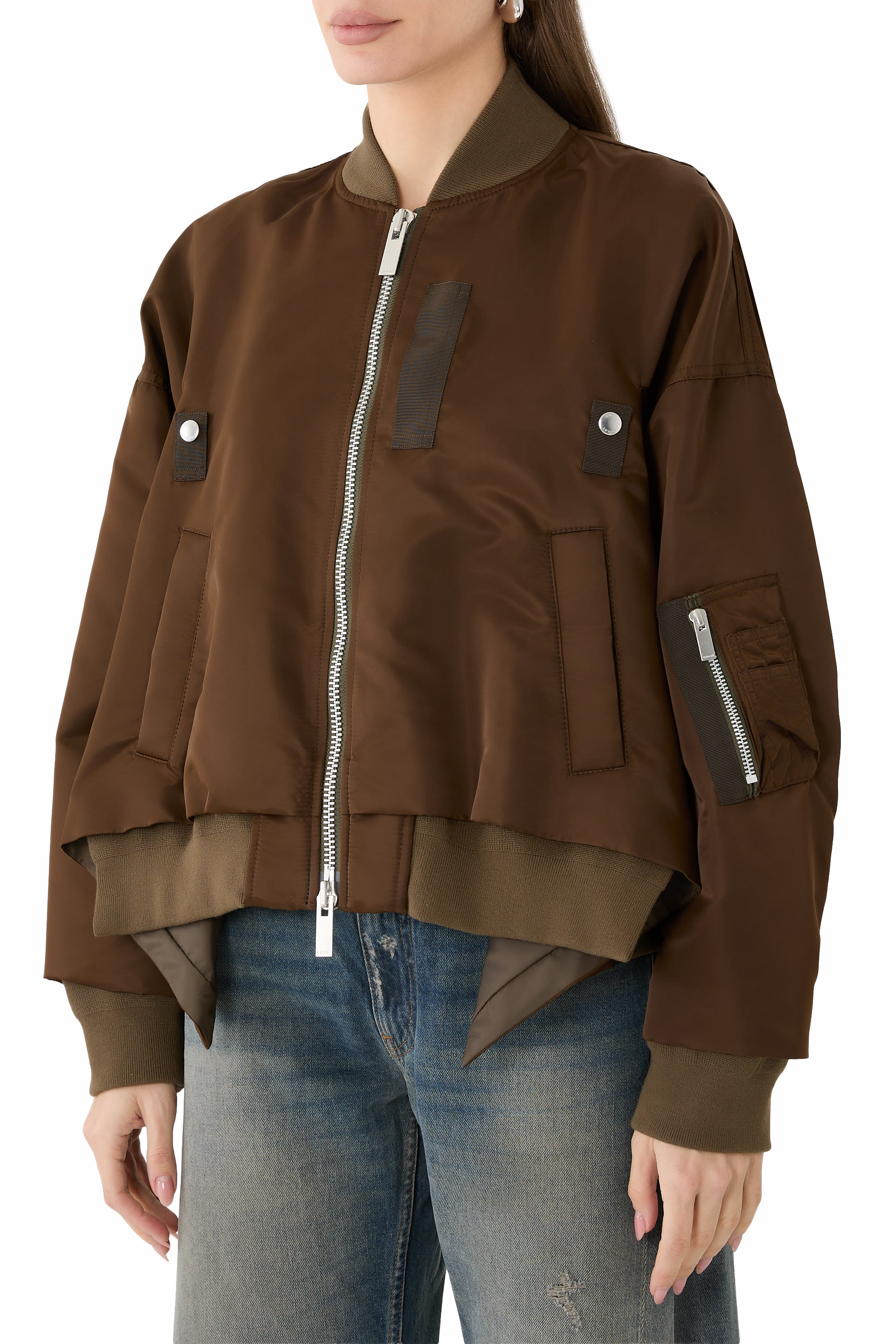 Nylon Twill Bomber Jacket