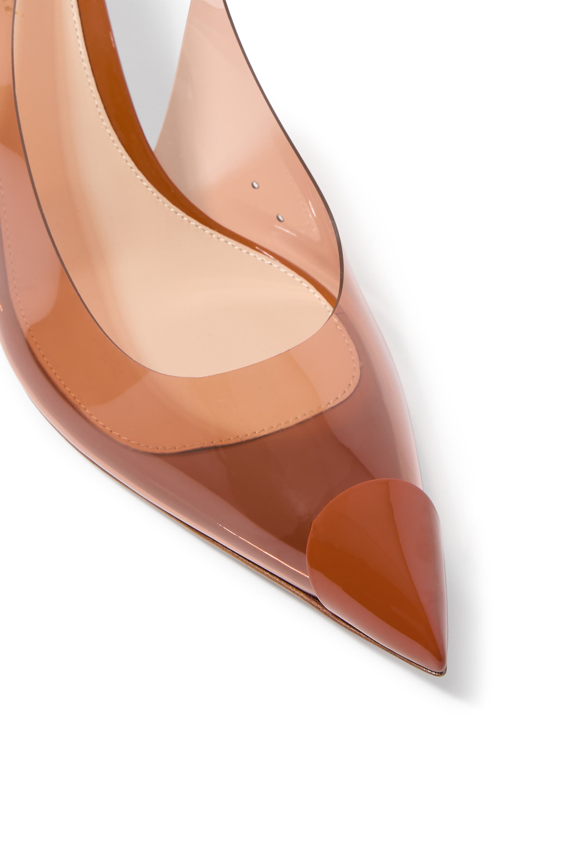 Diana 55 Slingback Pumps in Plexi and Patent