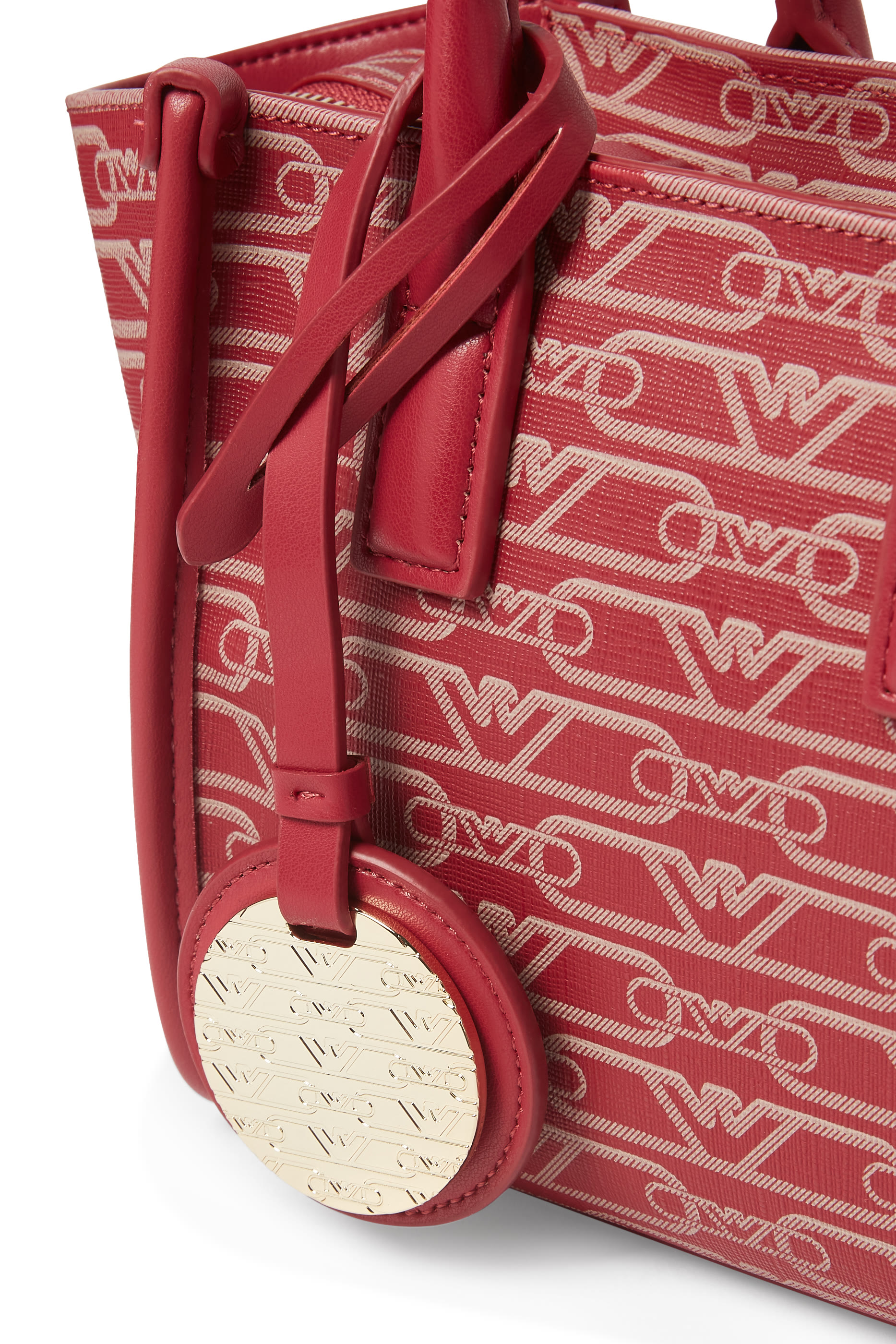 Small All-Over Monogram Print Shopper Bag