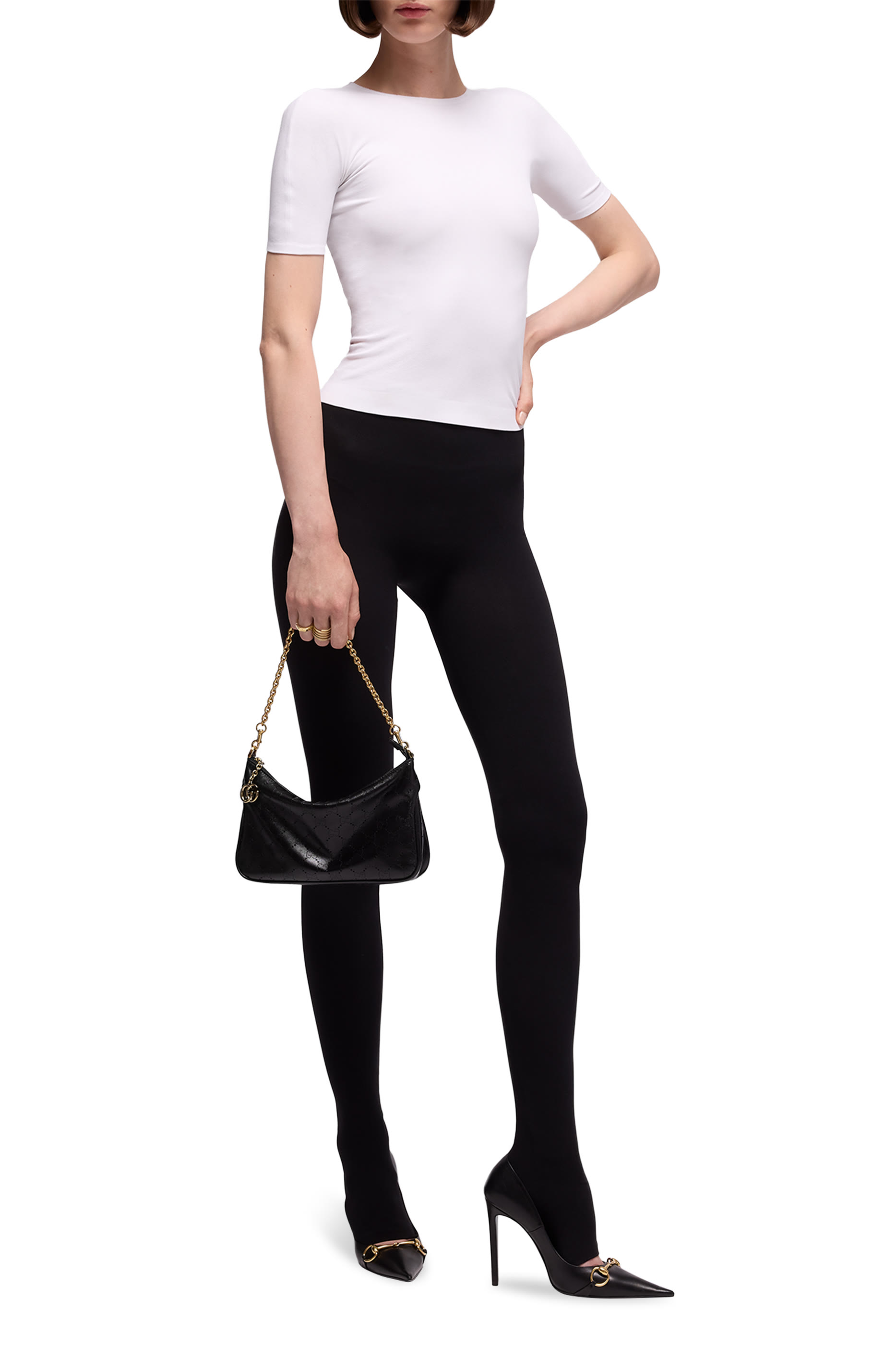 Lady Lunetta Chain Small Shoulder Bag 