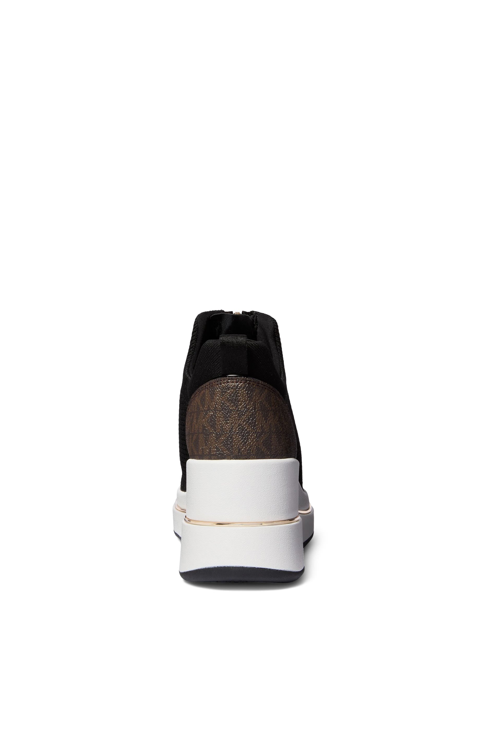 Emmy Mesh Zip-Up Wedge Trainer Sneakers