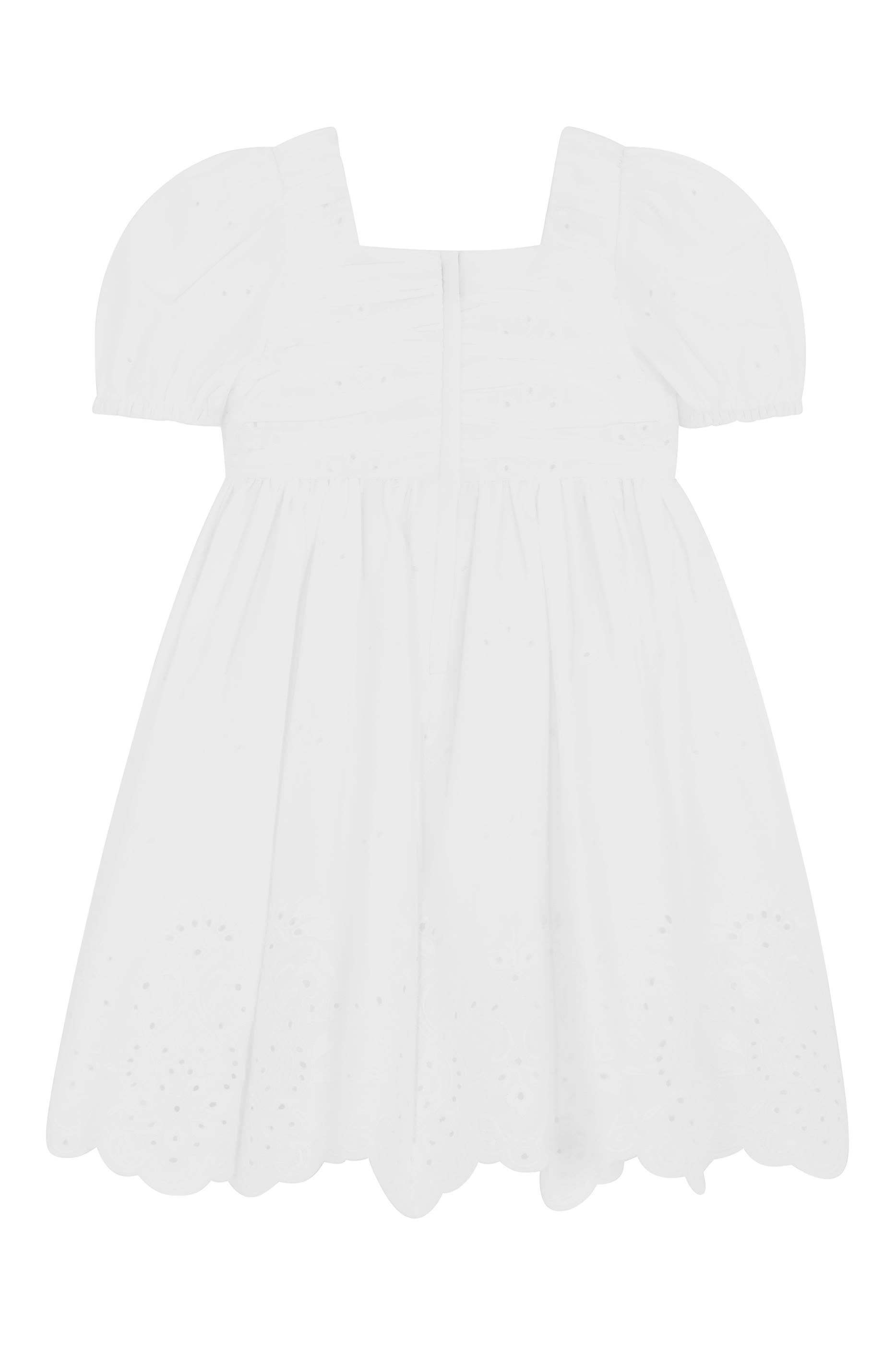 Kids Poplin & Broderie Anglaise Dress