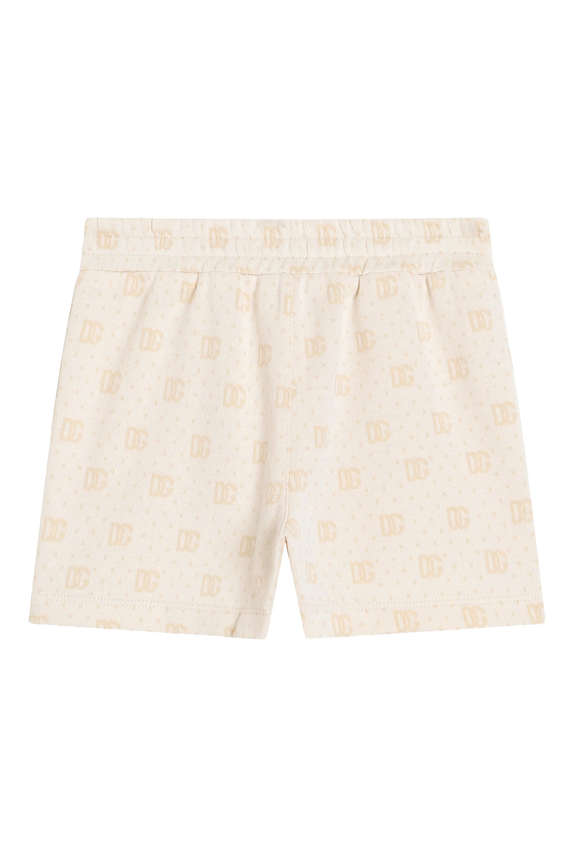 Kids DG Pattern and Polka Dots Jacquard Bermuda Shorts