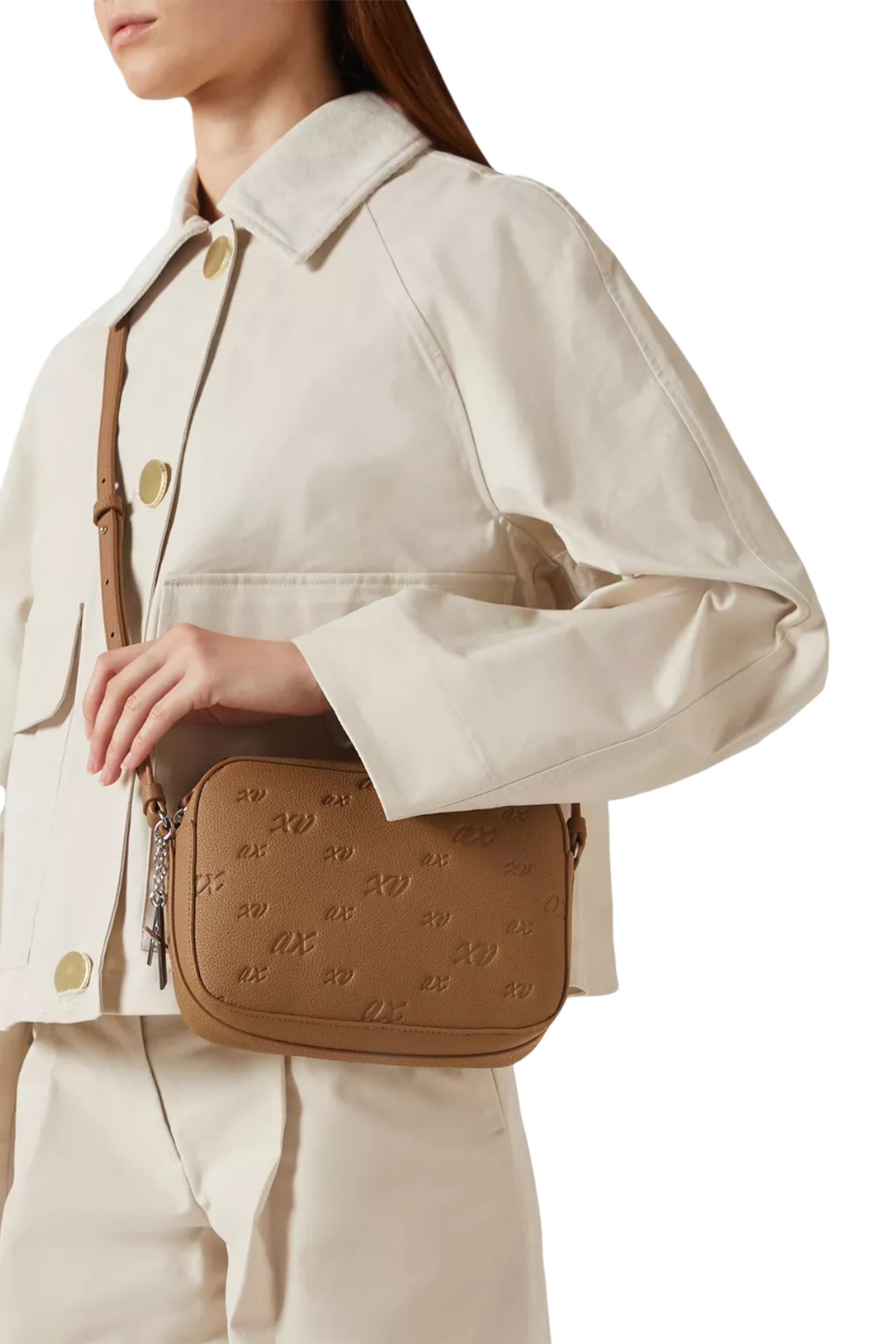 Sylvie Allover Logo Crossbody Bag