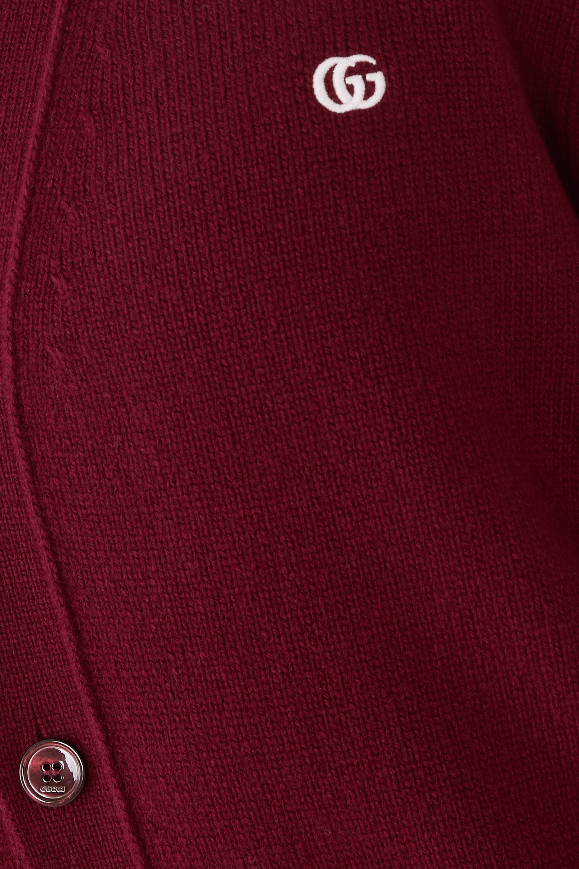 Embroidered Wool Cashmere Cardigan