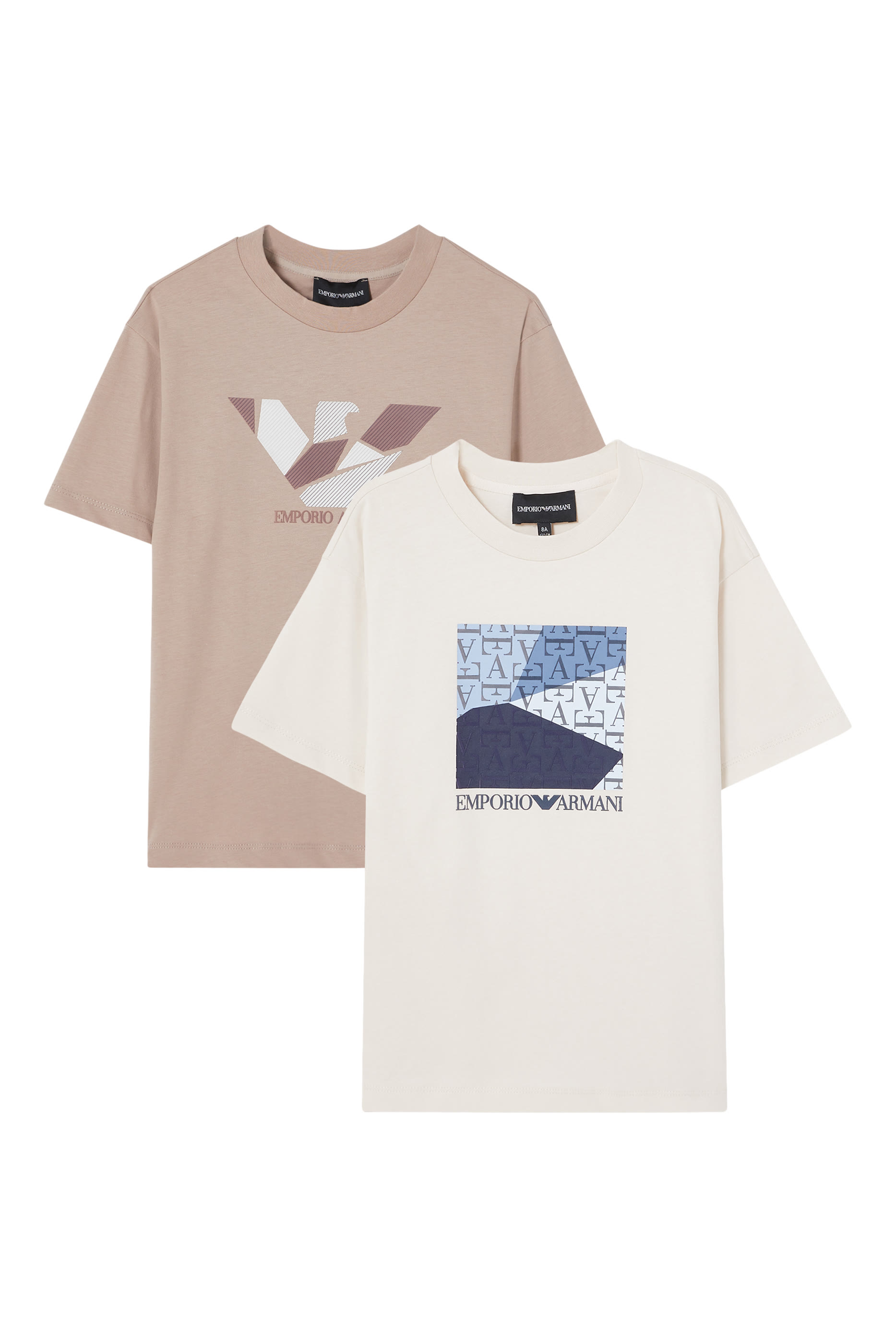 Kids Logo Graphic Print T-Shirt, Set of 2