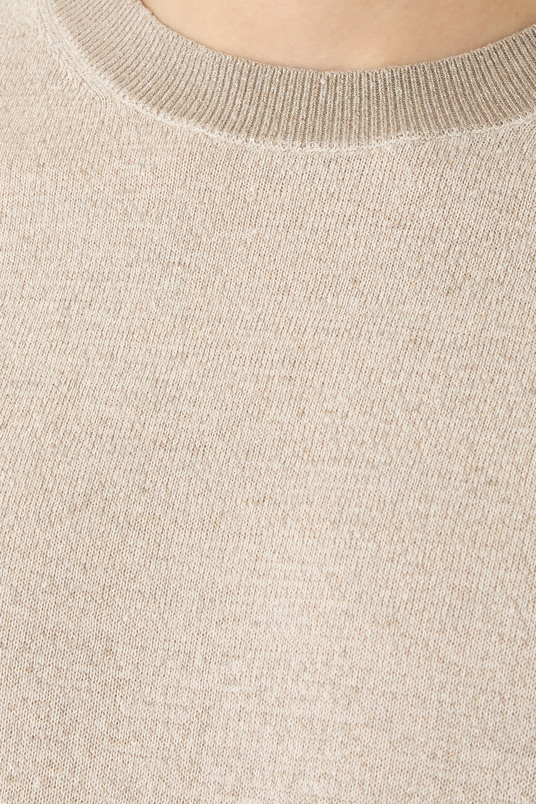 Crewneck Silk Linen T-Shirt