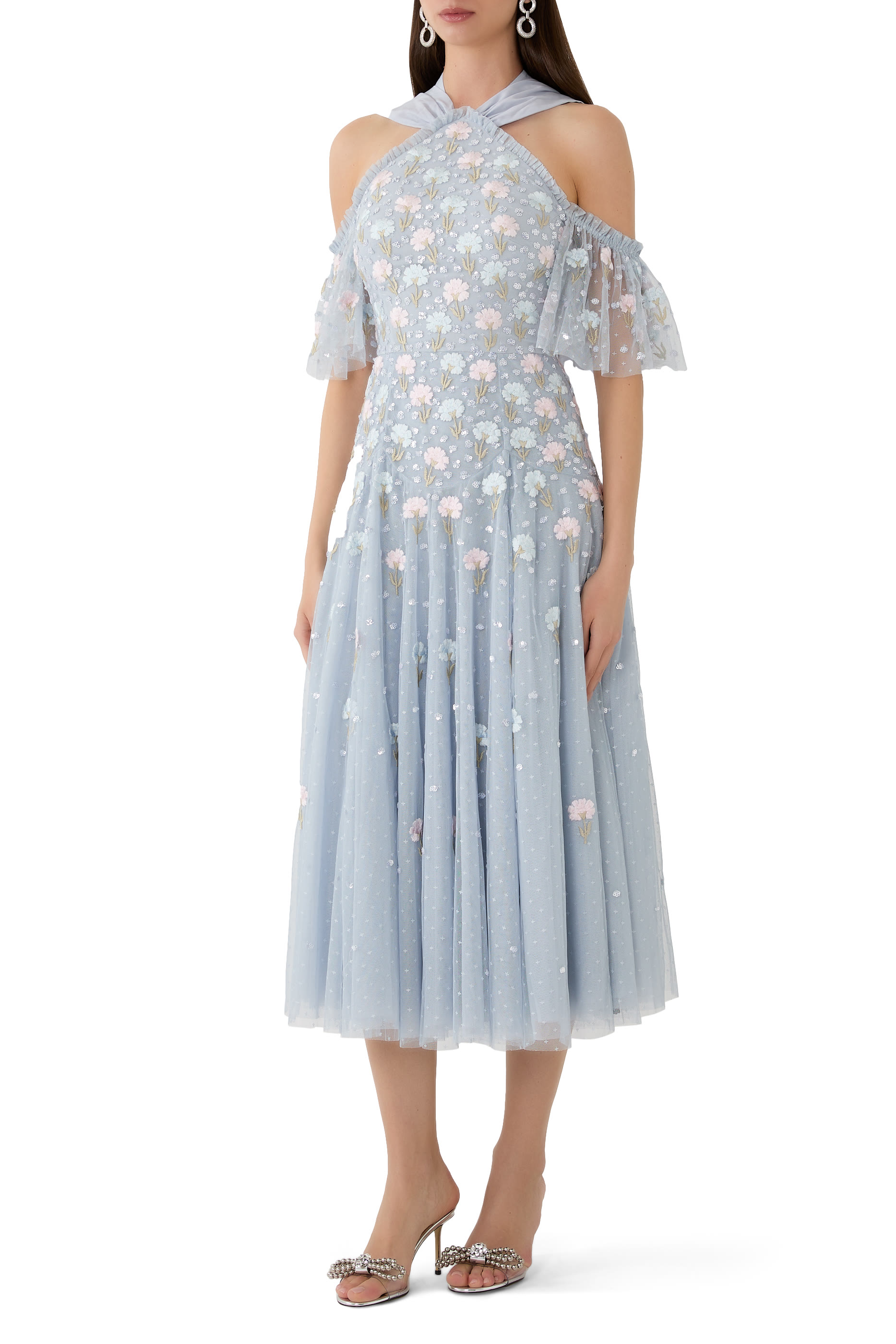 Dandelion Ditsy Halter-Neck Ballerina Dress