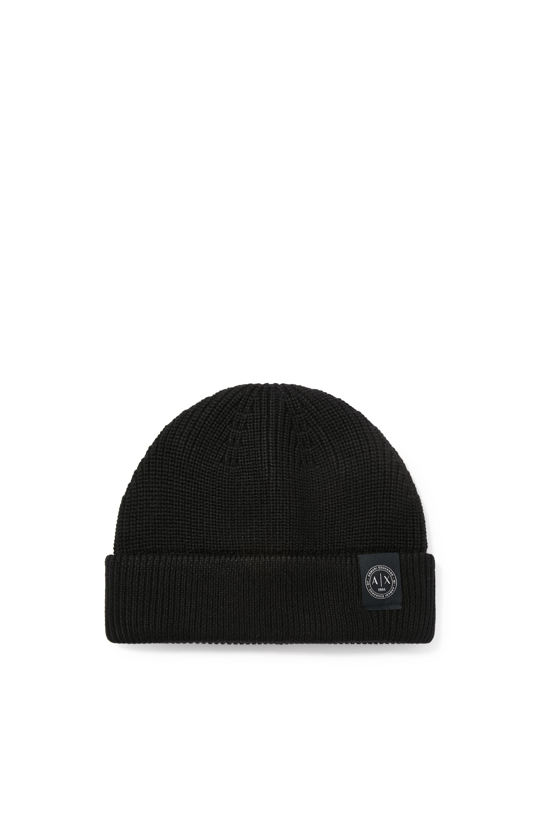 قبعة بيني منسوجة بشعار الماركة