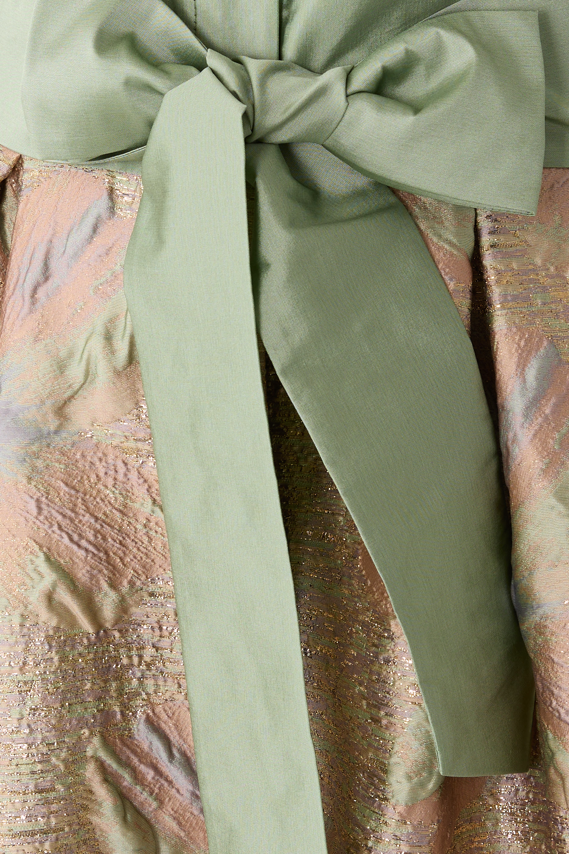 Taffeta Shirt Waist Jacquard Skirt Gown