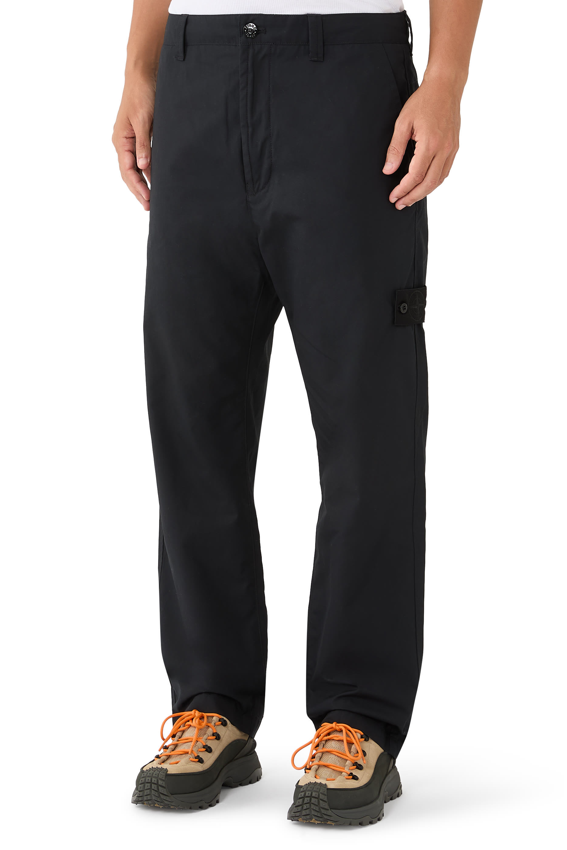 Logo Patch Chino Trousers