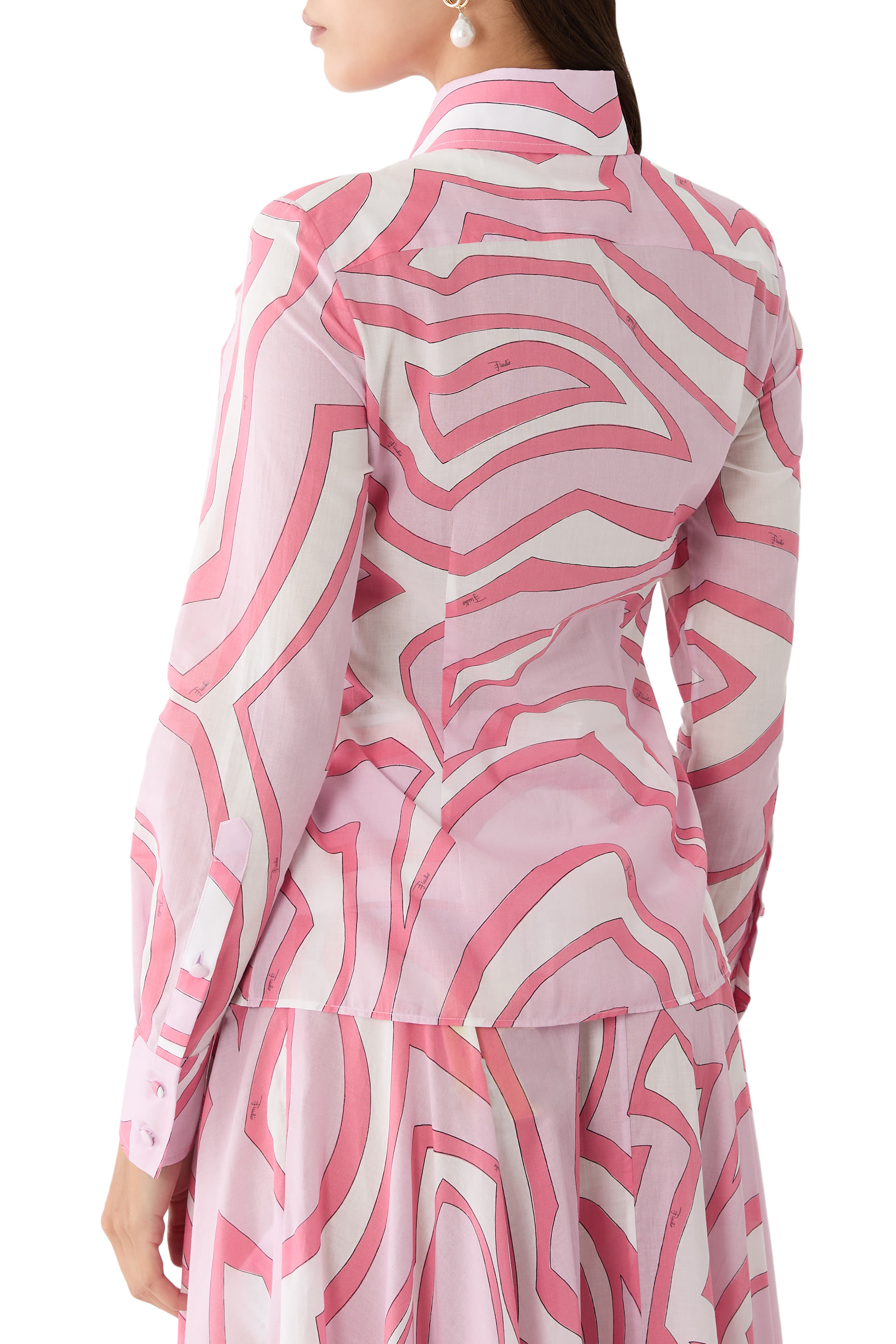  Iride-Print Button-Down Shirt 