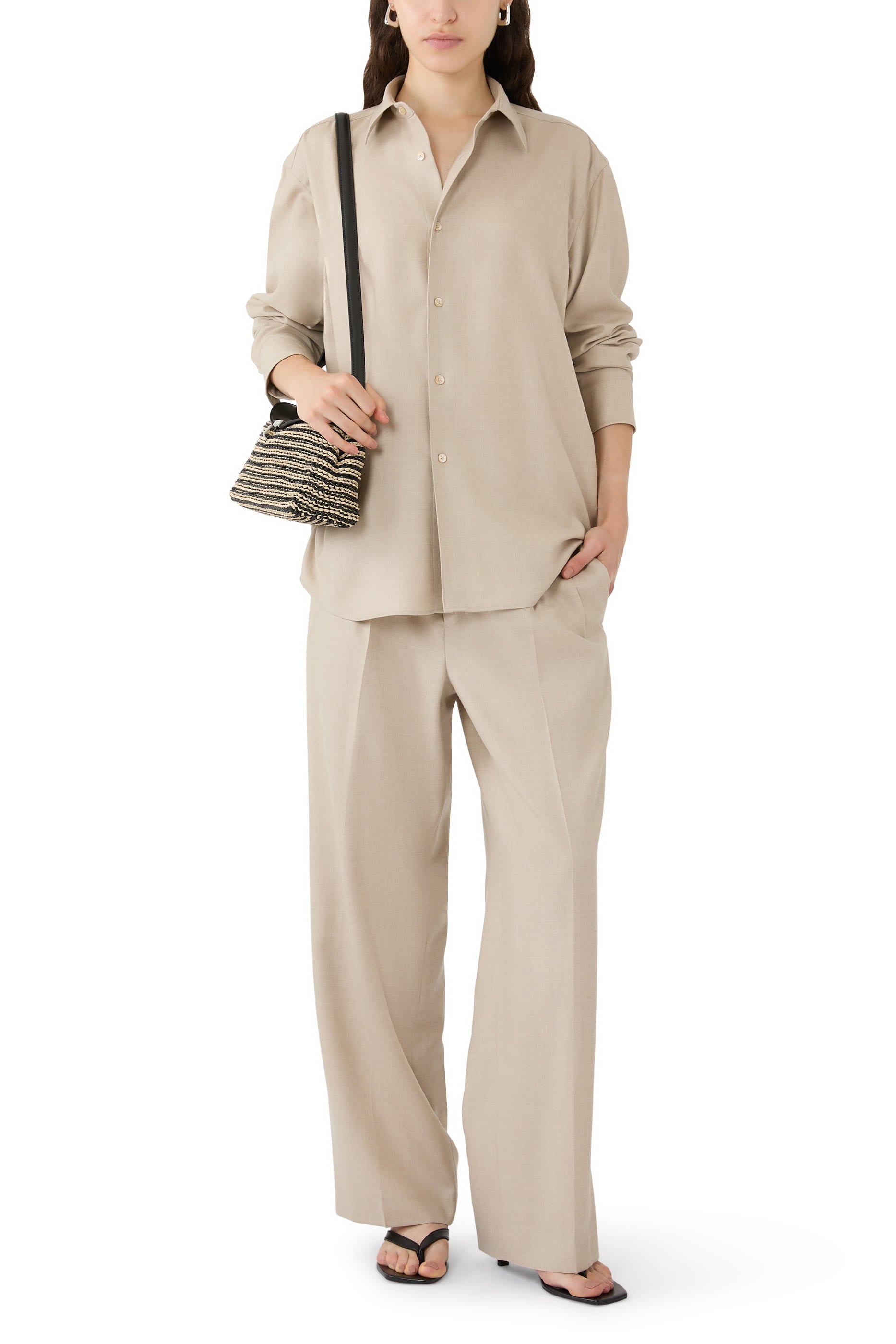 Super Light Wool Two-Tuck Slacks