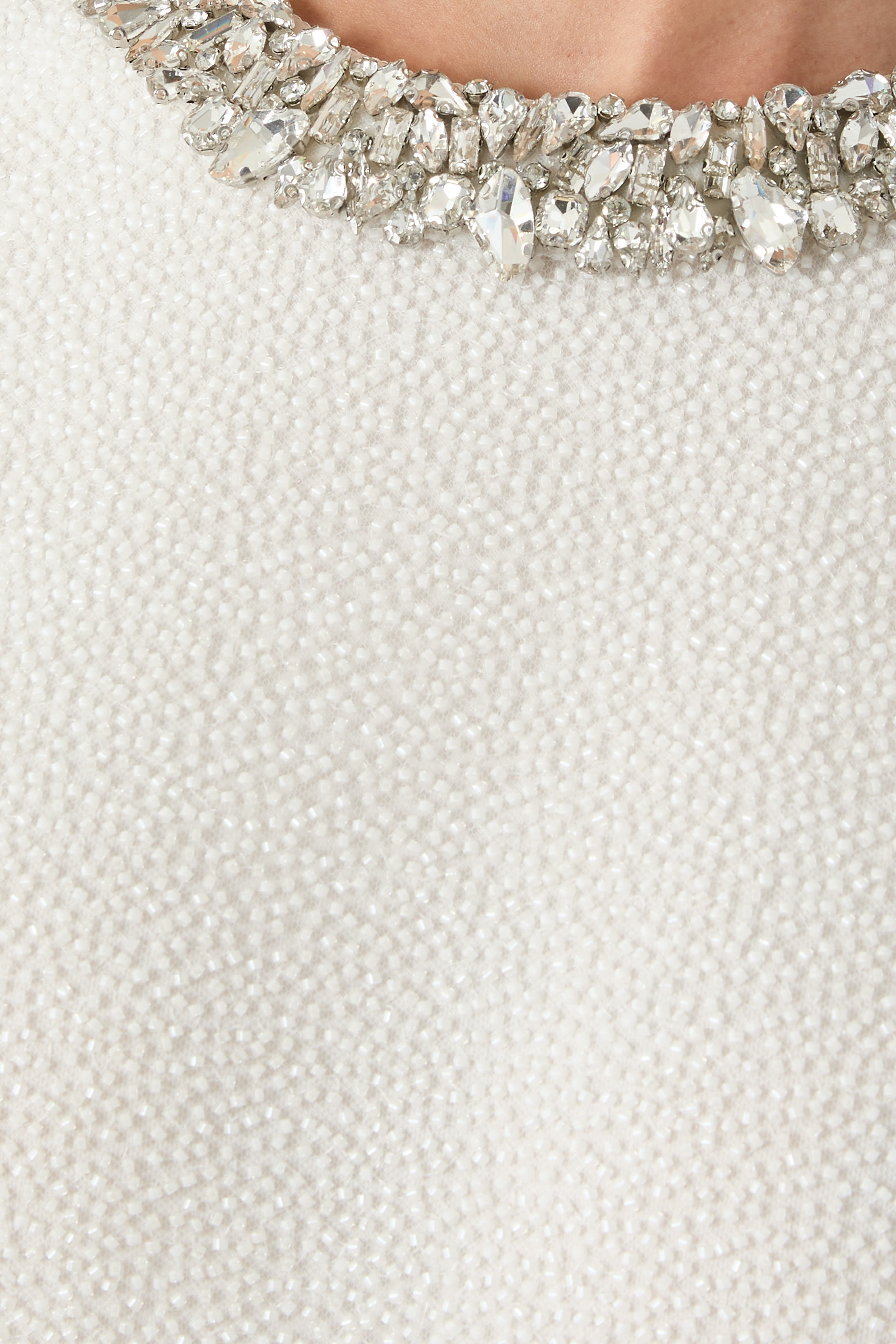 Crystal Beaded Midi Dress 