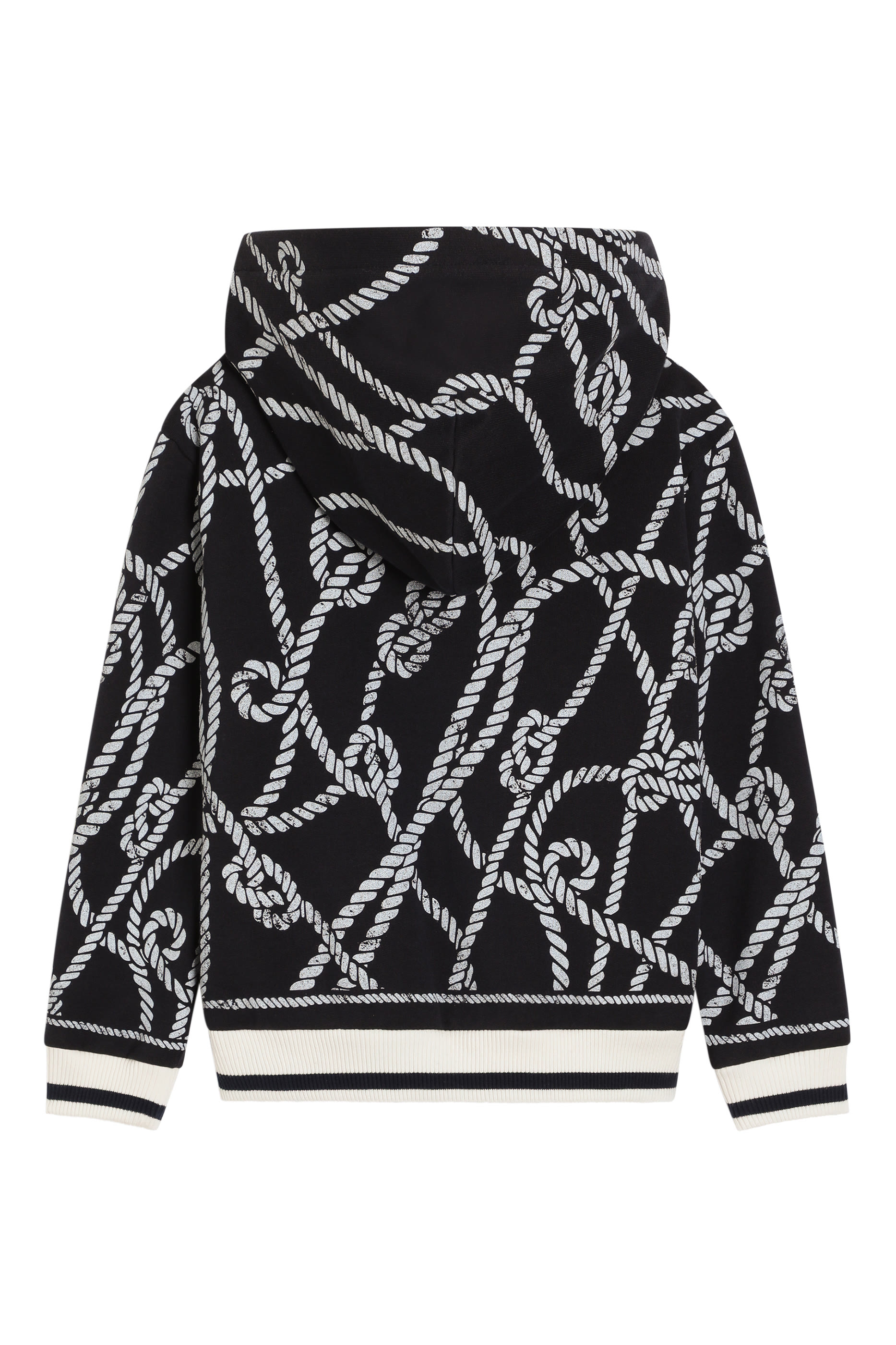 Kids Cotton Hoodie with Marina Print 