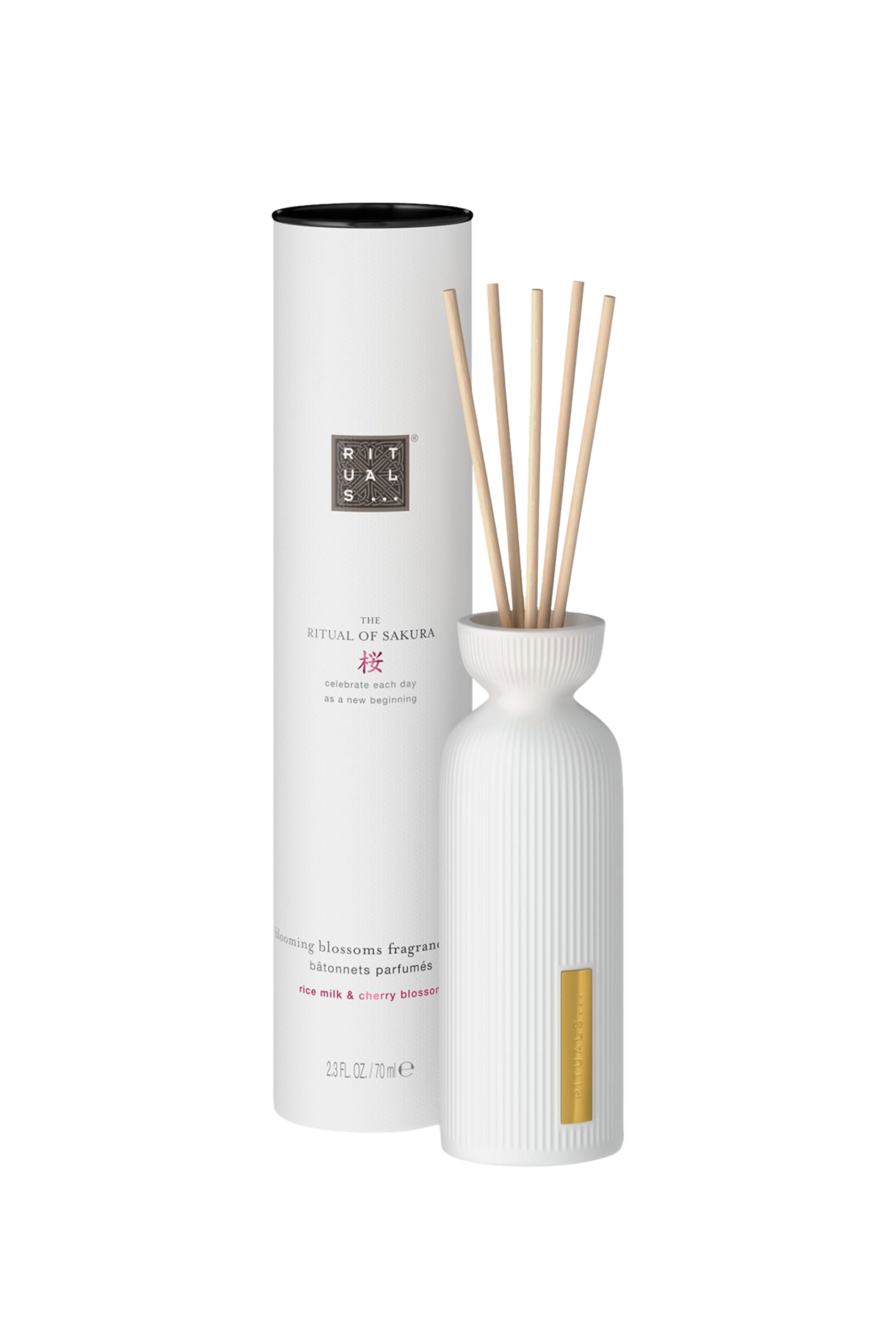 The Ritual of Sakura Mini Fragrance Sticks Reed Diffuser, 70ml