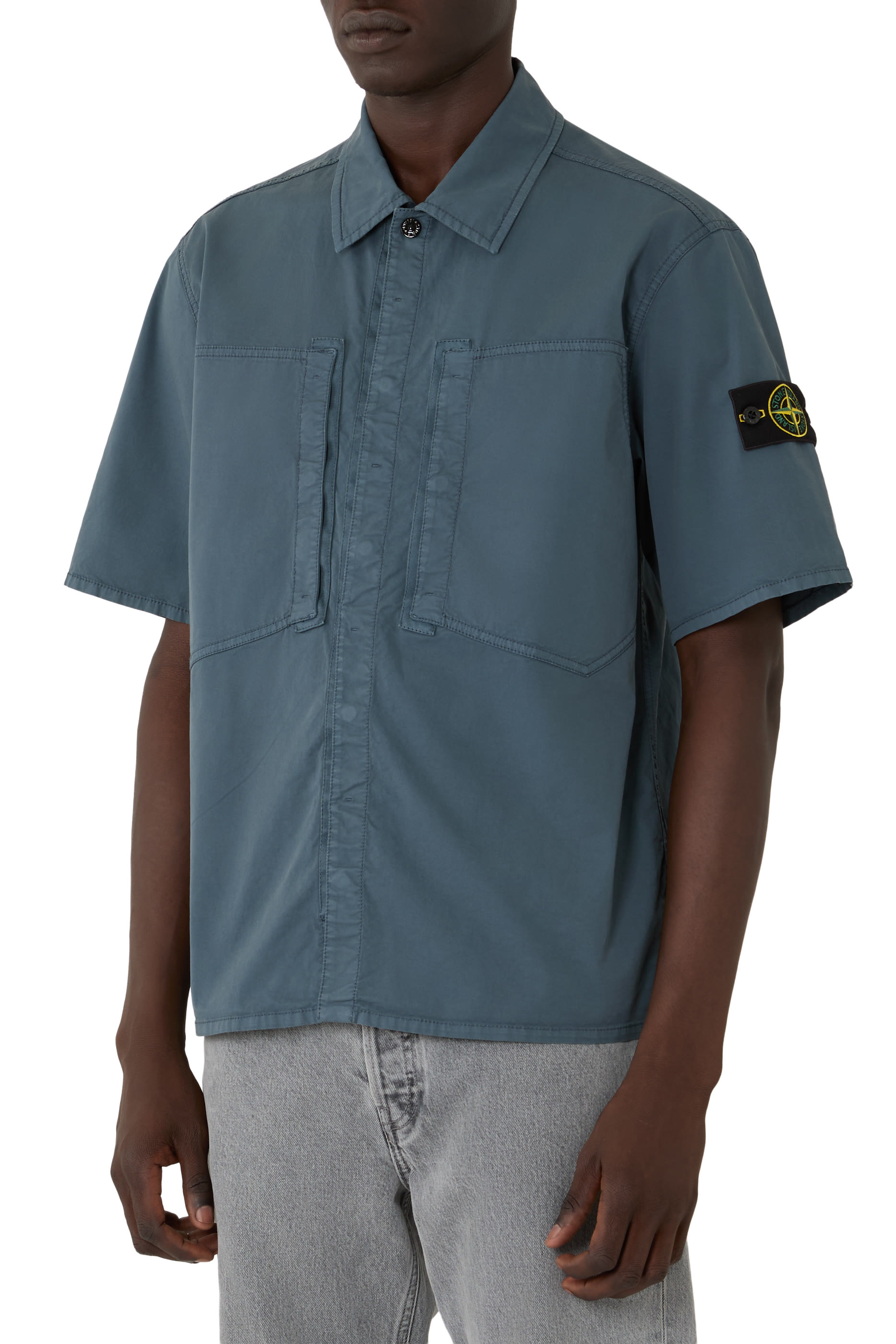 Logo Patch Chest Pocket Shirt
