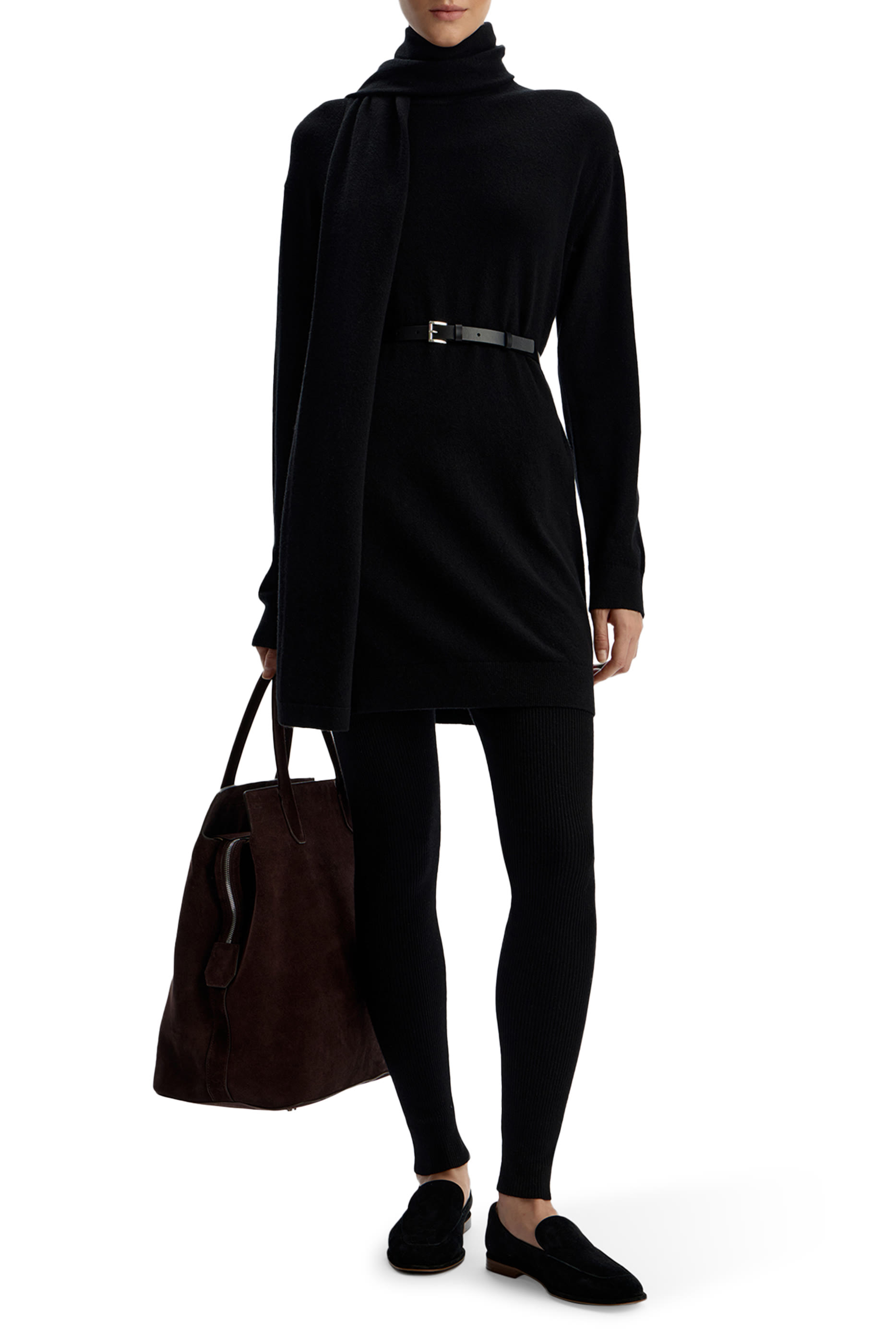 Wool Cashmere Scarf Dress
