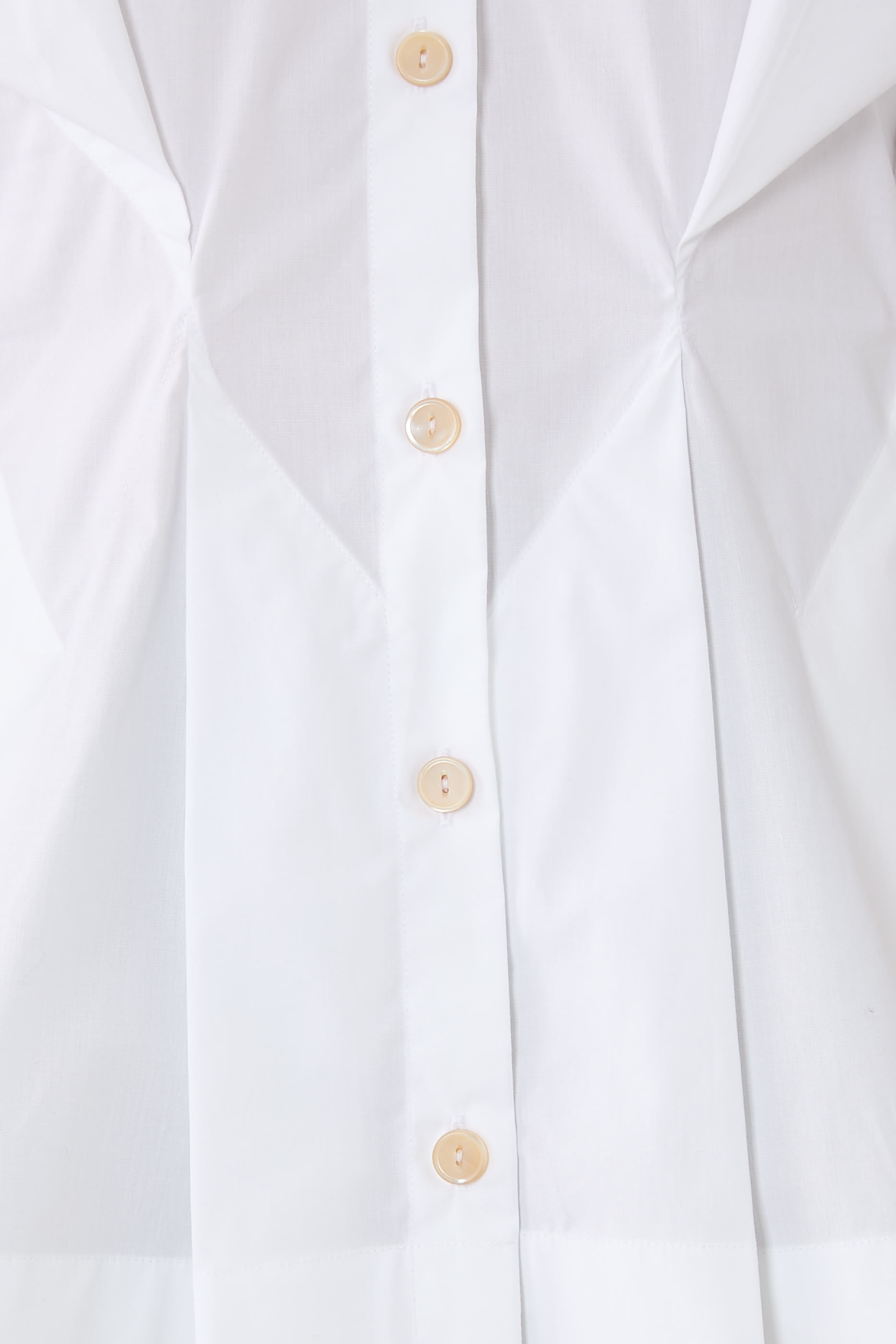 Gathered-Waist Cotton Shirt