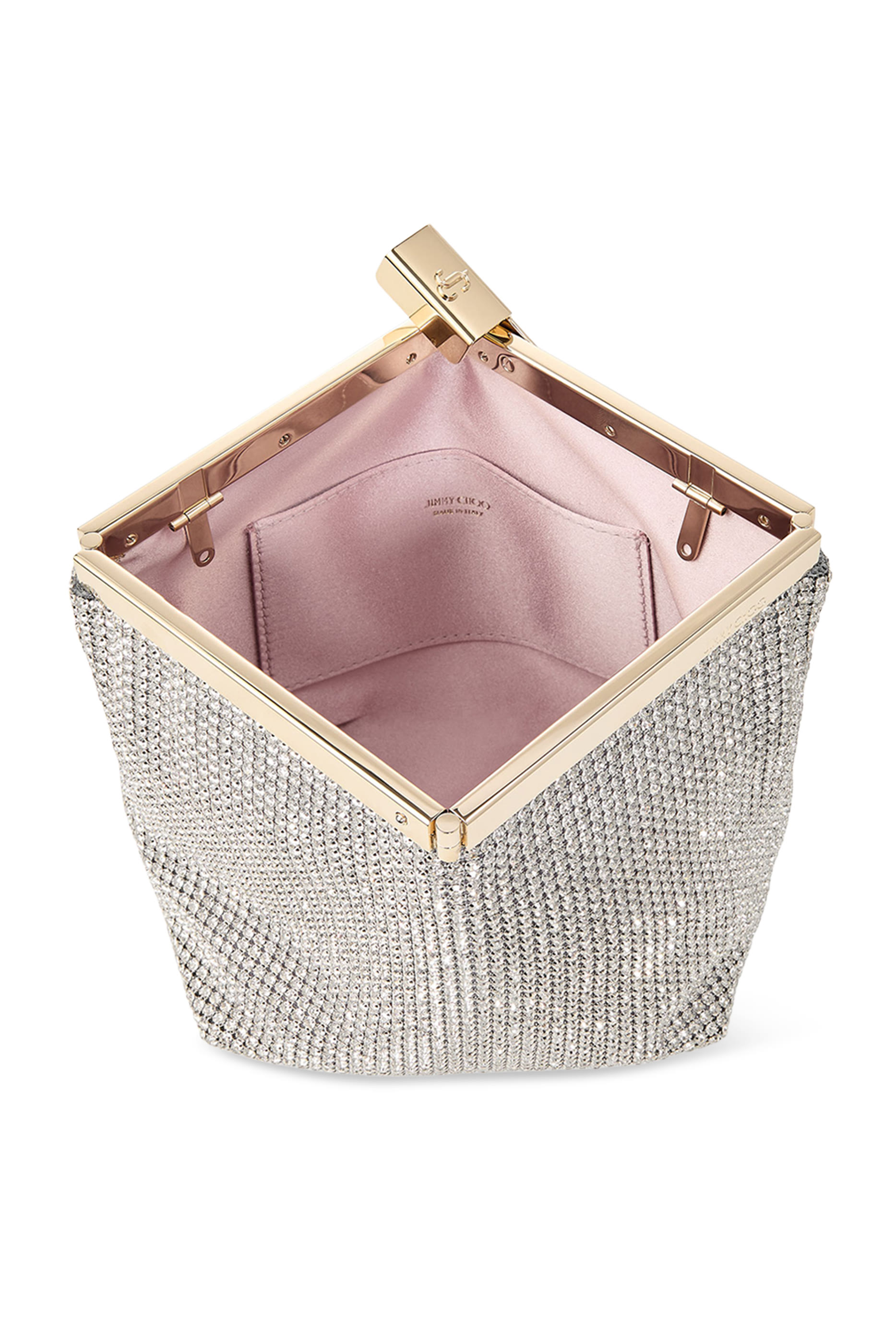 Ganache Crystal-Embellished Clutch Bag