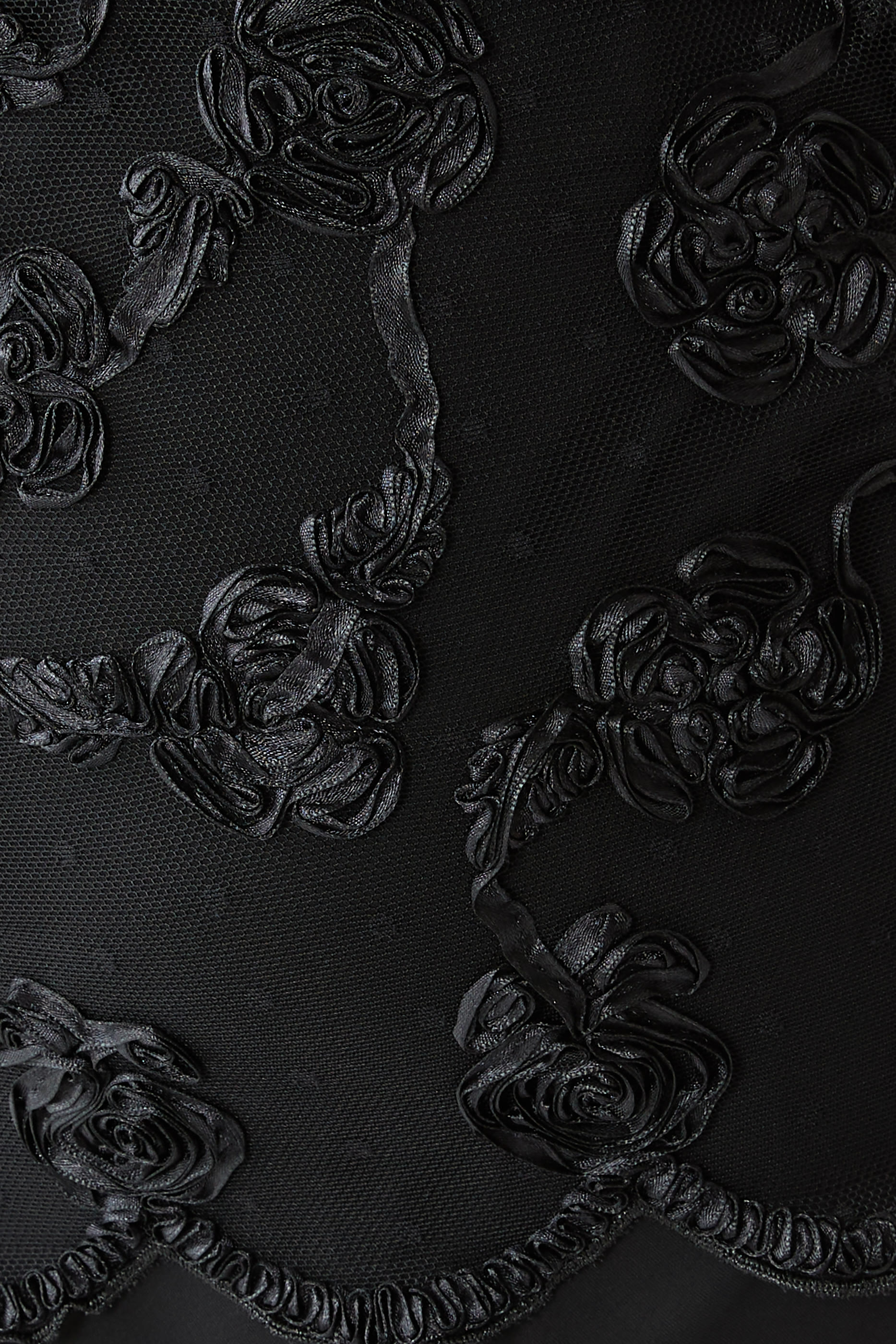 Flower Mesh Maxi Dress