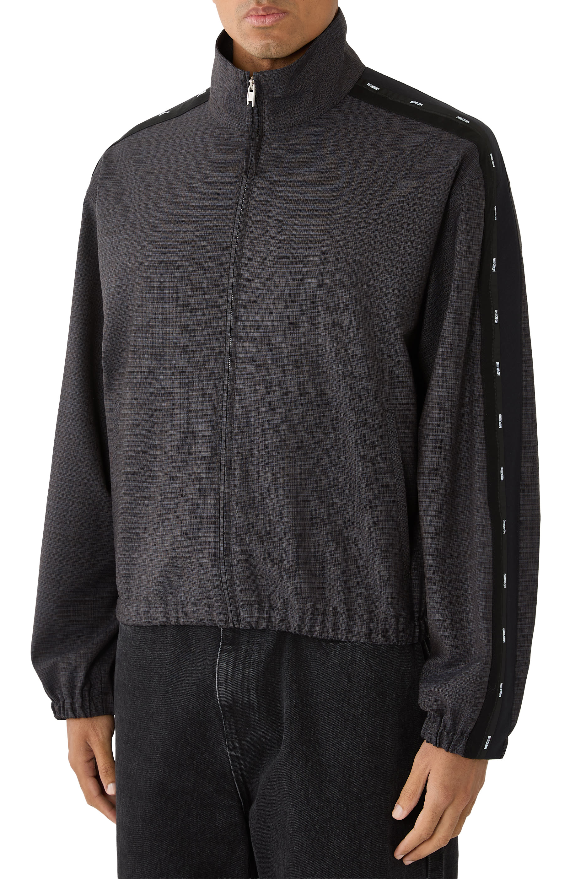 Logo Tape Bomber Jacket