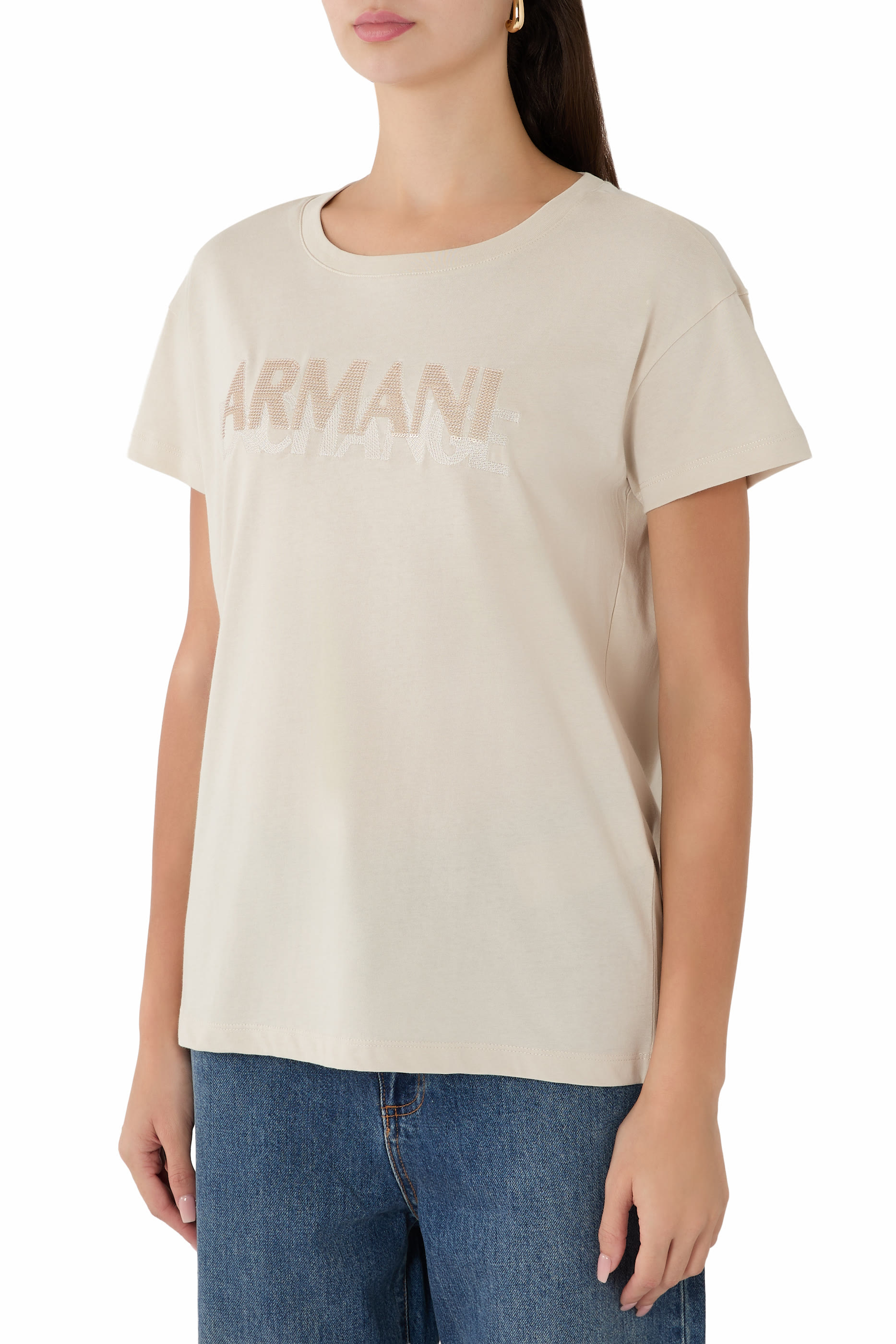 Sequinned Logo T-Shirt