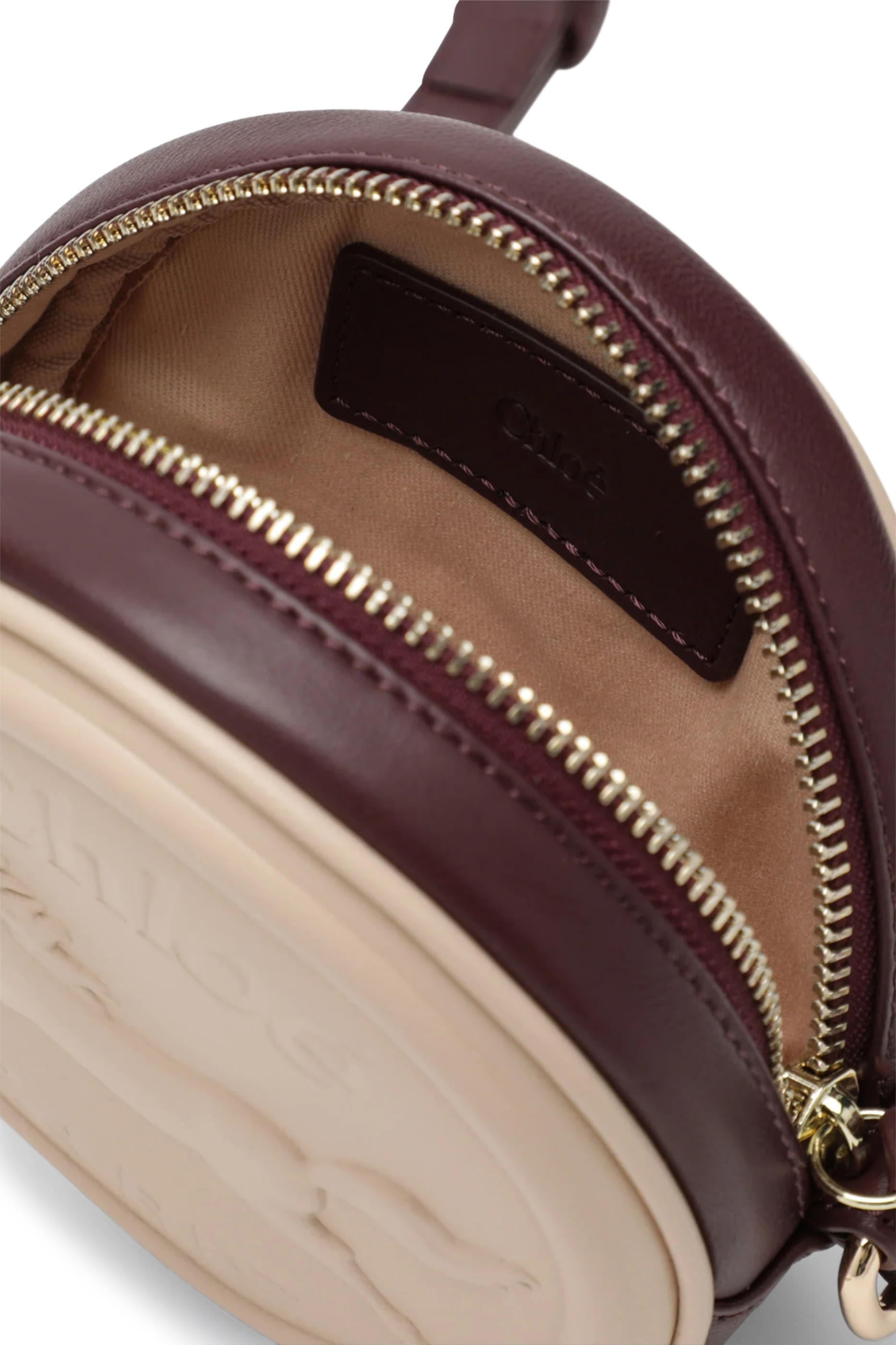 Kids Embossed Logo Round Crossbody Bag