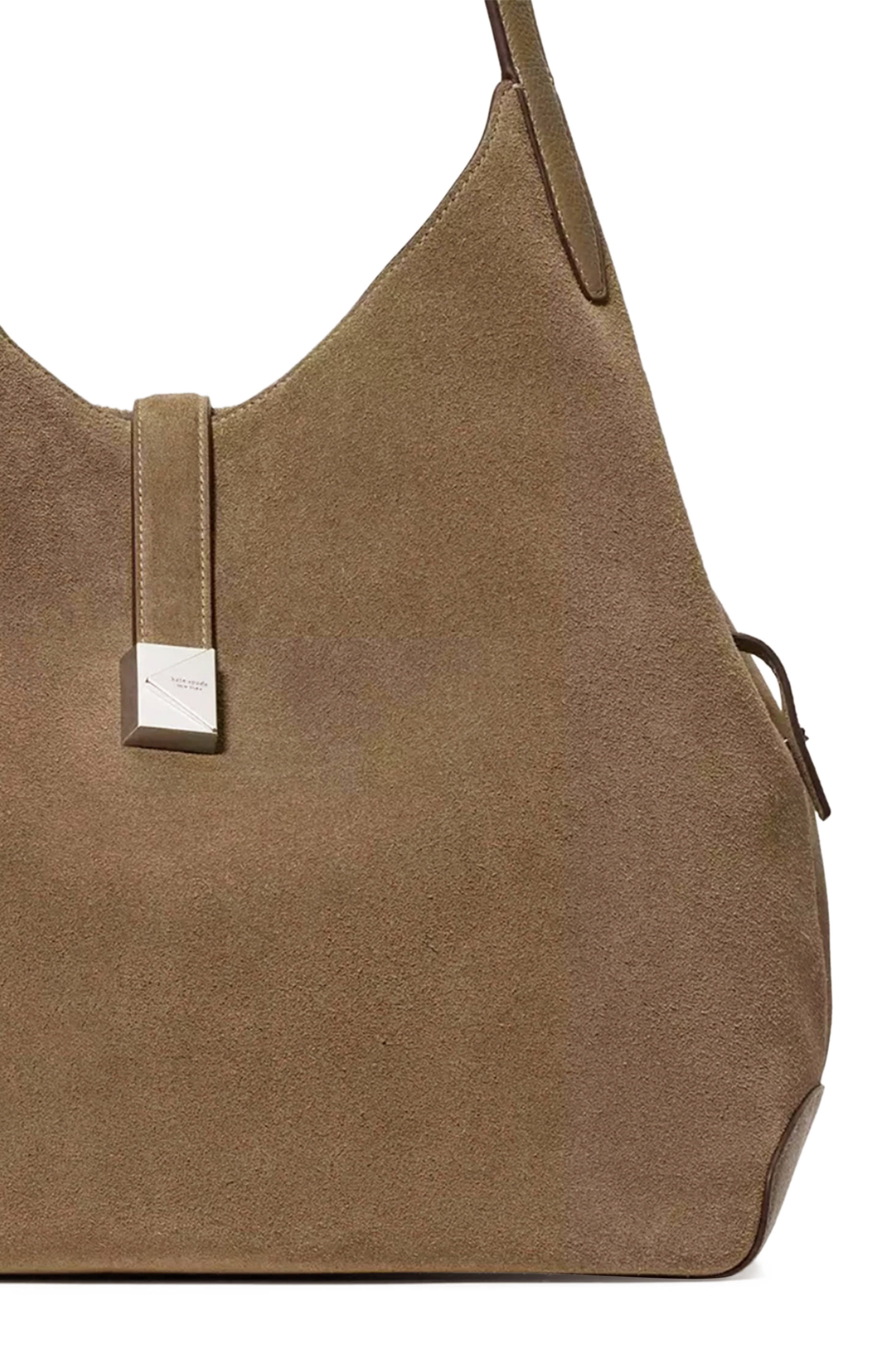 Deco Suede Crossbody Tote Bag