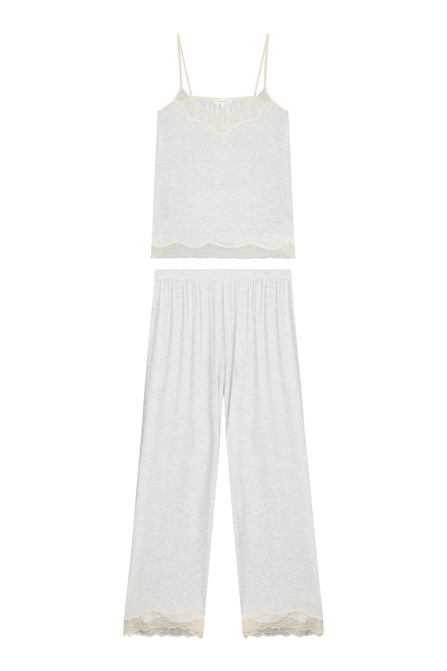 Jersey Lace Detail Cami Pajama Set 