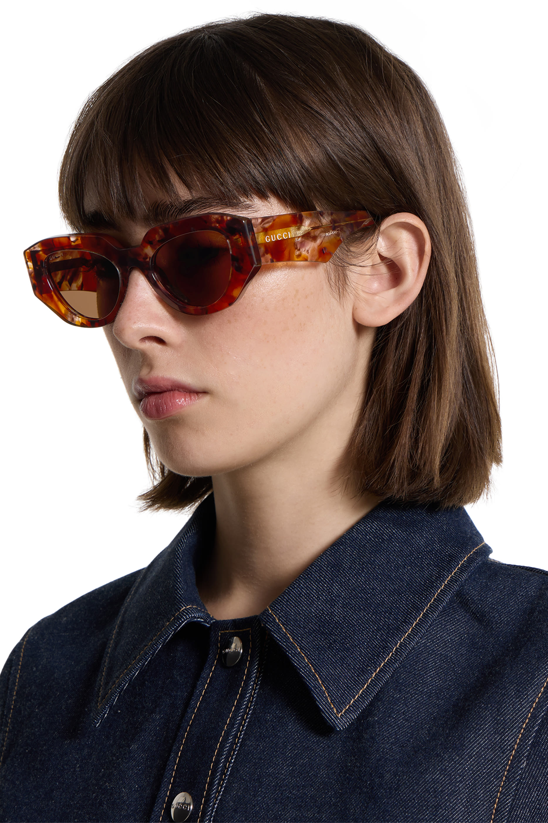 GG2007S Cat Eye Frame Sunglasses