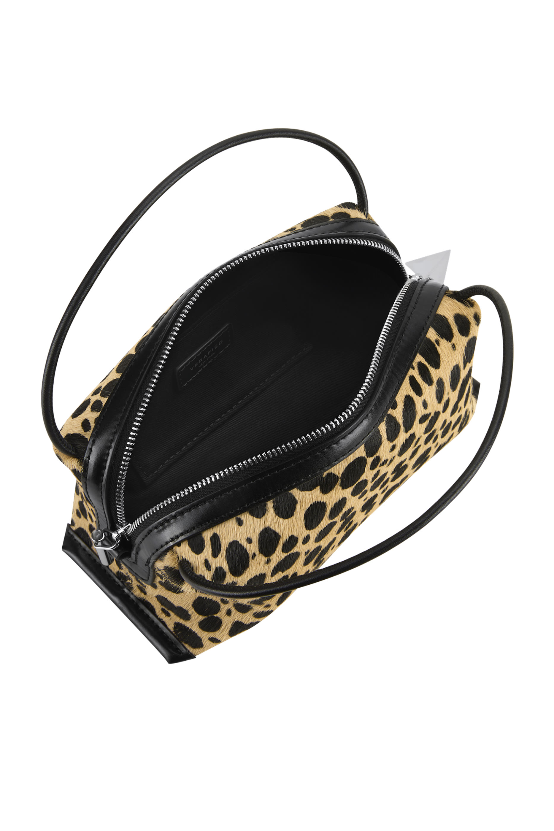 Cheetah Calf Hair Caf&eacute; Mini Bag 