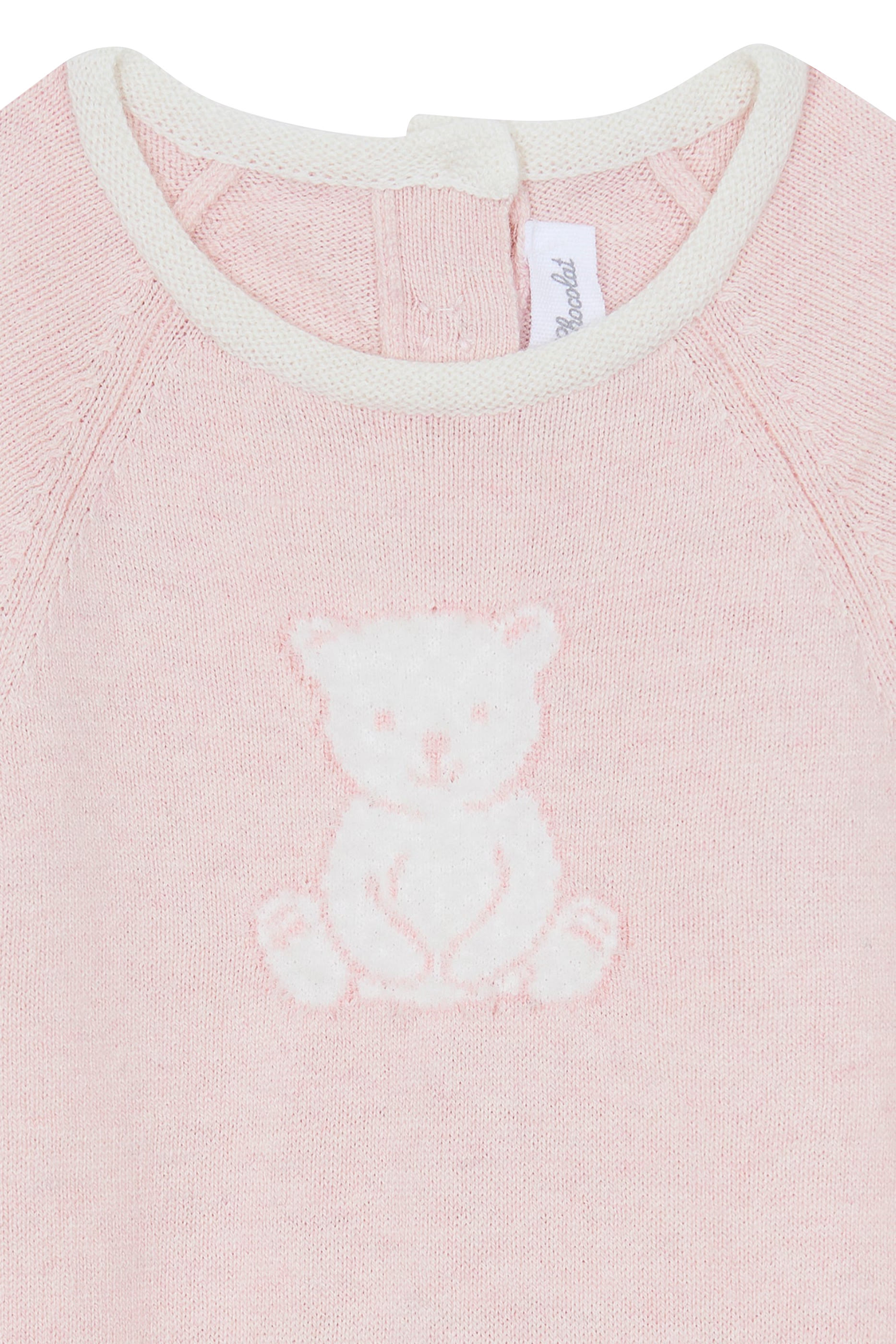 Kids Teddy Bear Embroidery Long Jumpsuit