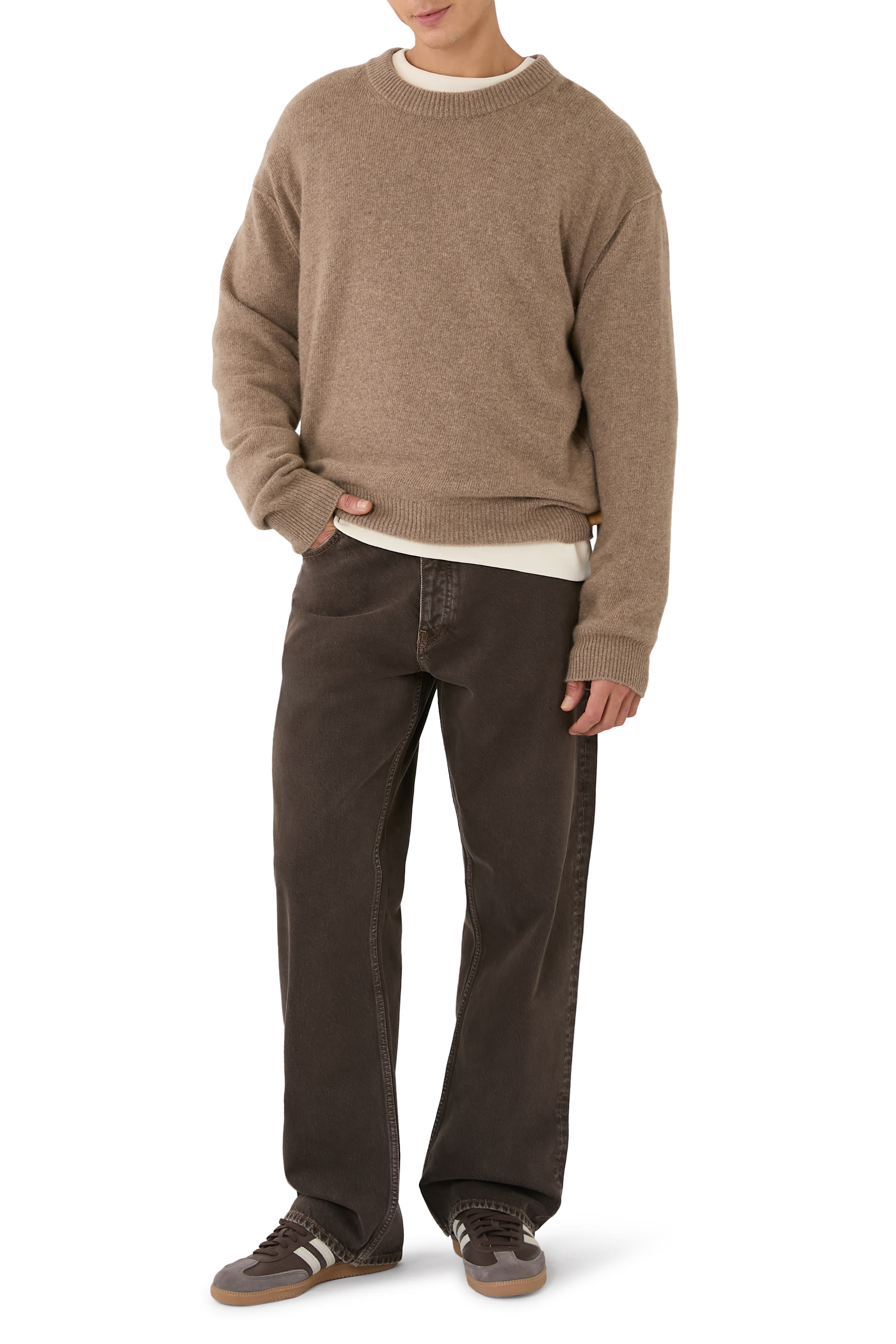 5-Pocket Distress-Detail Jeans