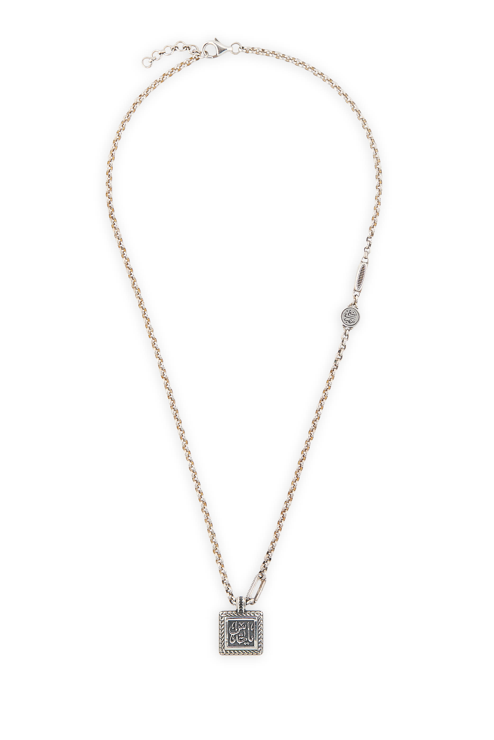 Guardian Necklace, Onyx & Diamond