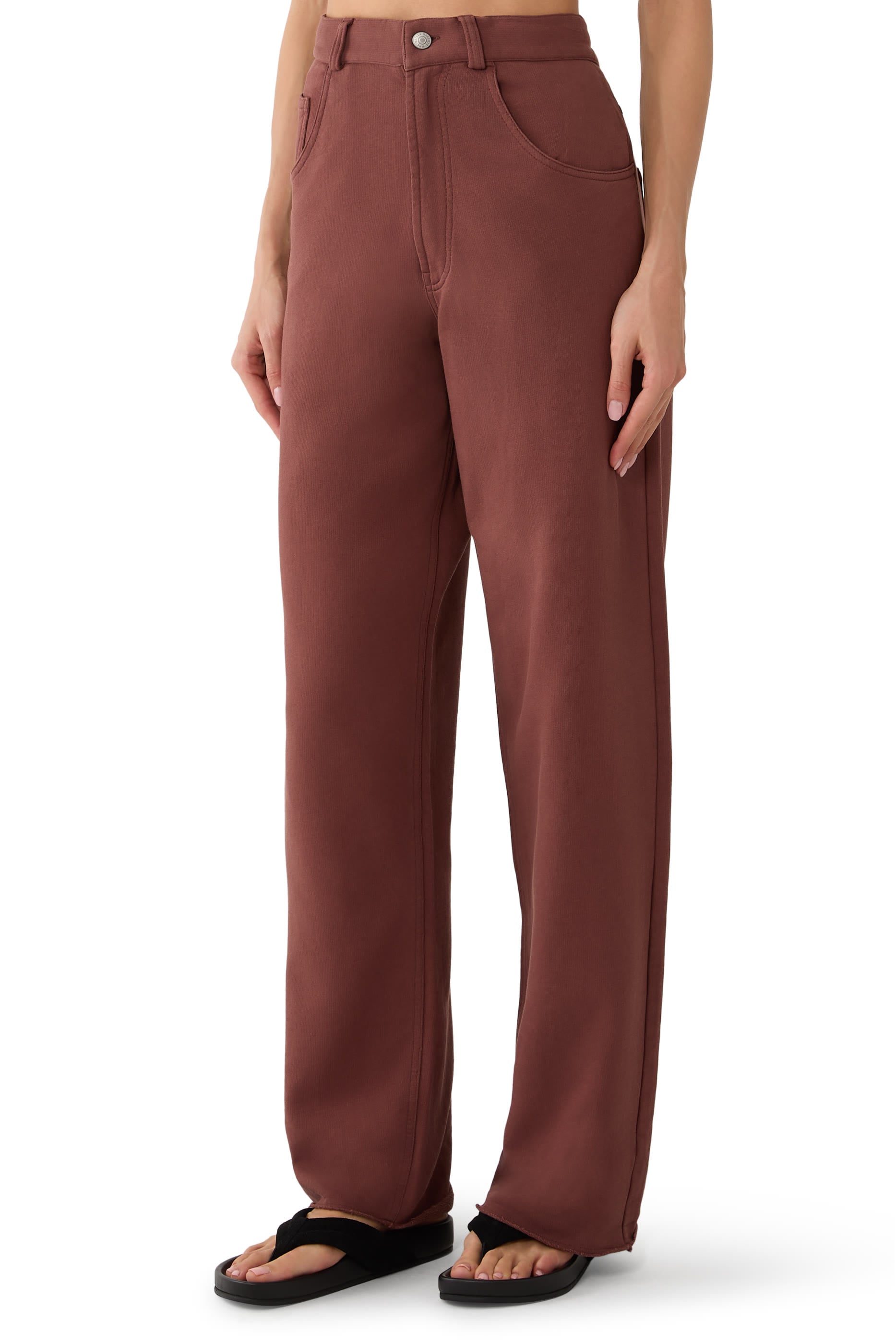 Raw-Edge Legs Trousers