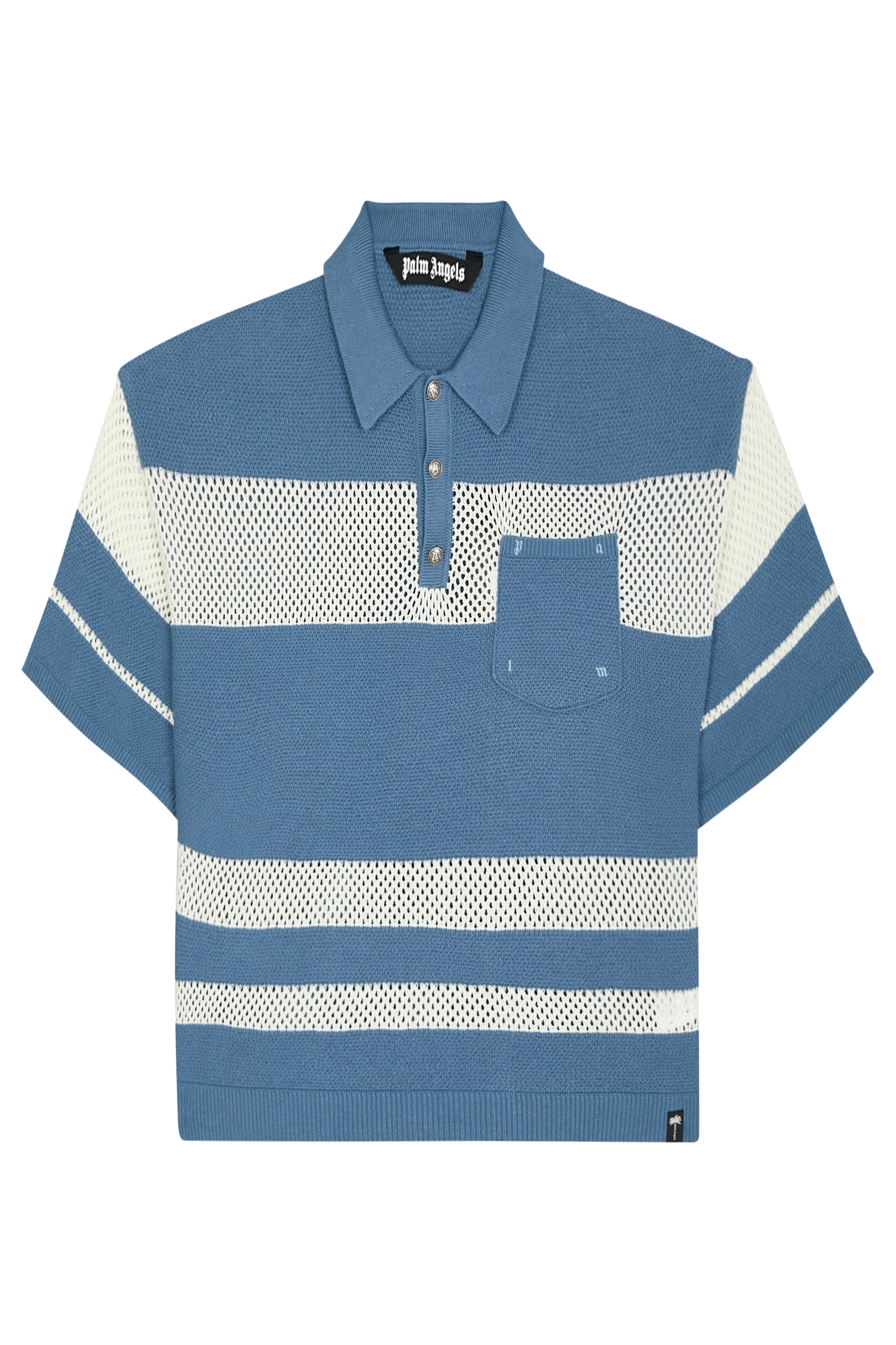  Palm Type Loose Knit Polo Shirt