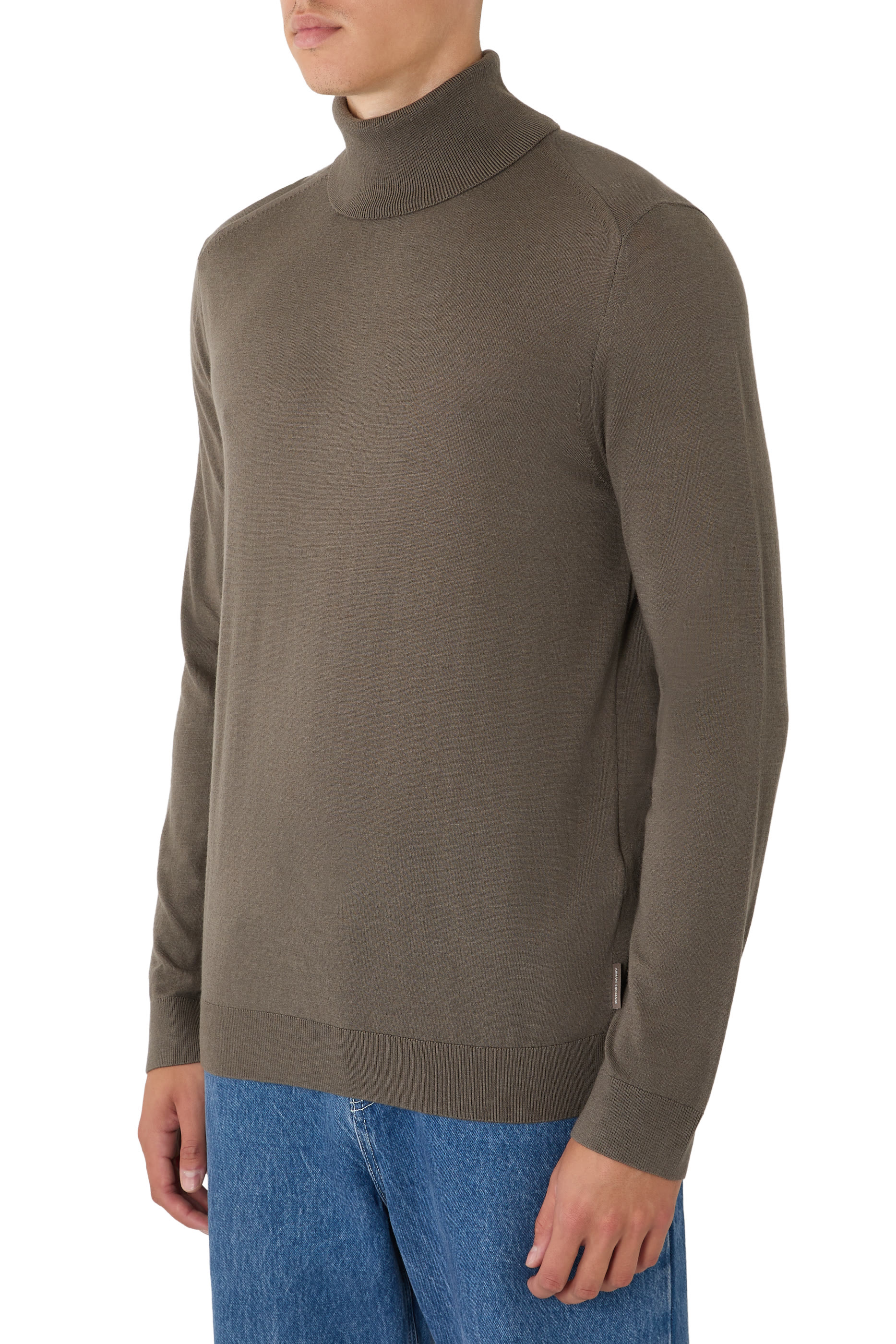 Roll-Neck Fine-Knit Jumper
