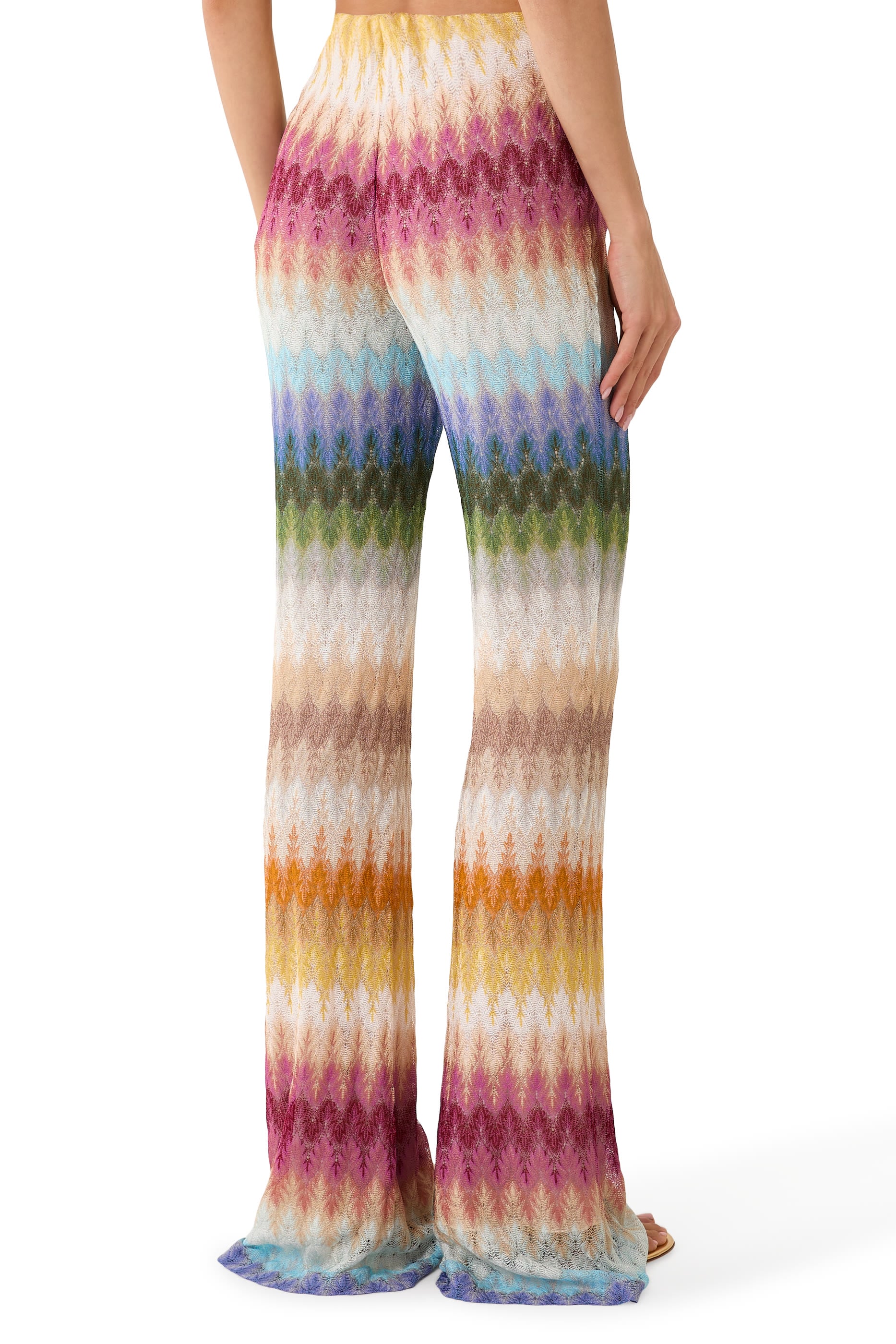 Chevron Rachel Flared Pants