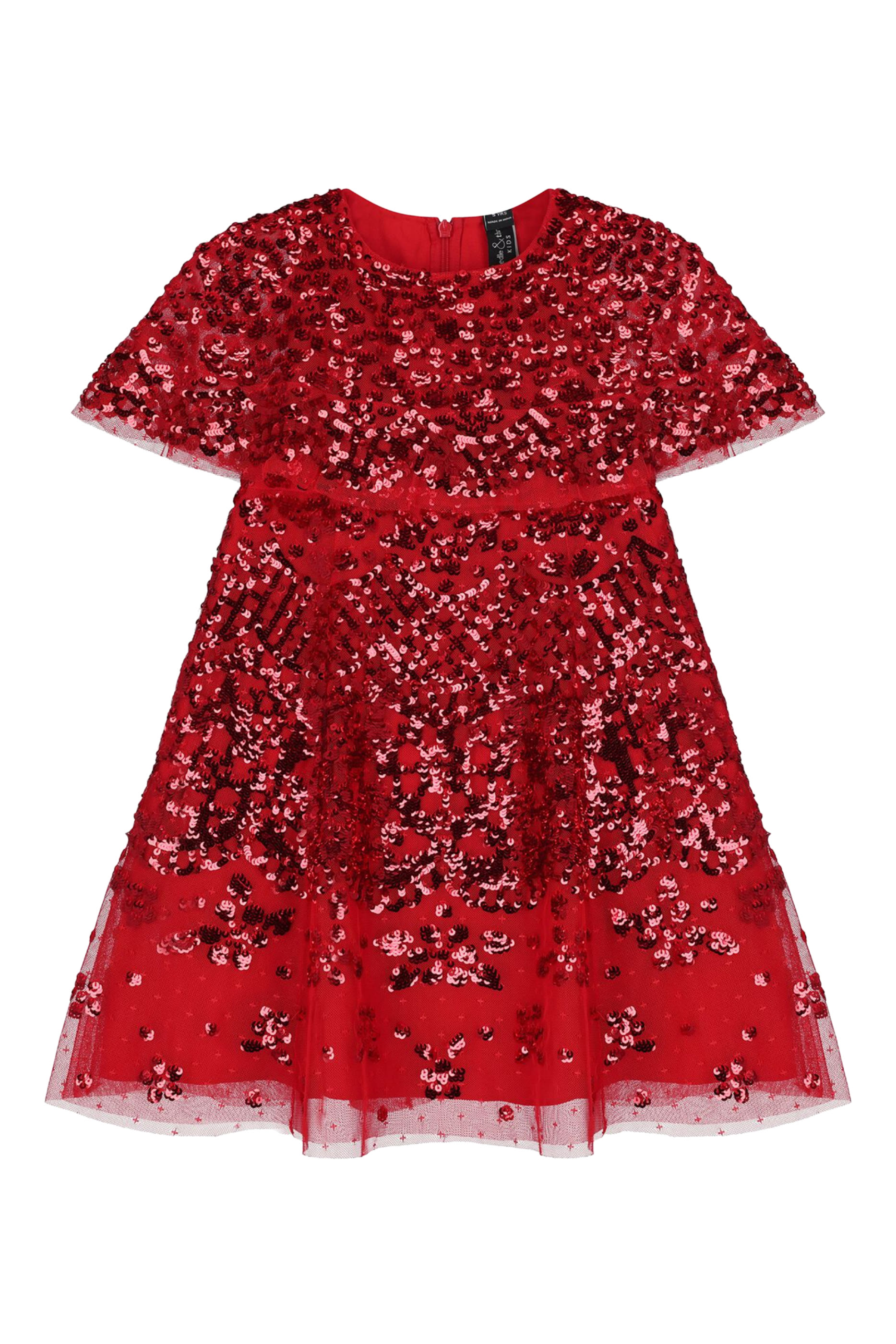 Kids Snowdrop Cape Gown 