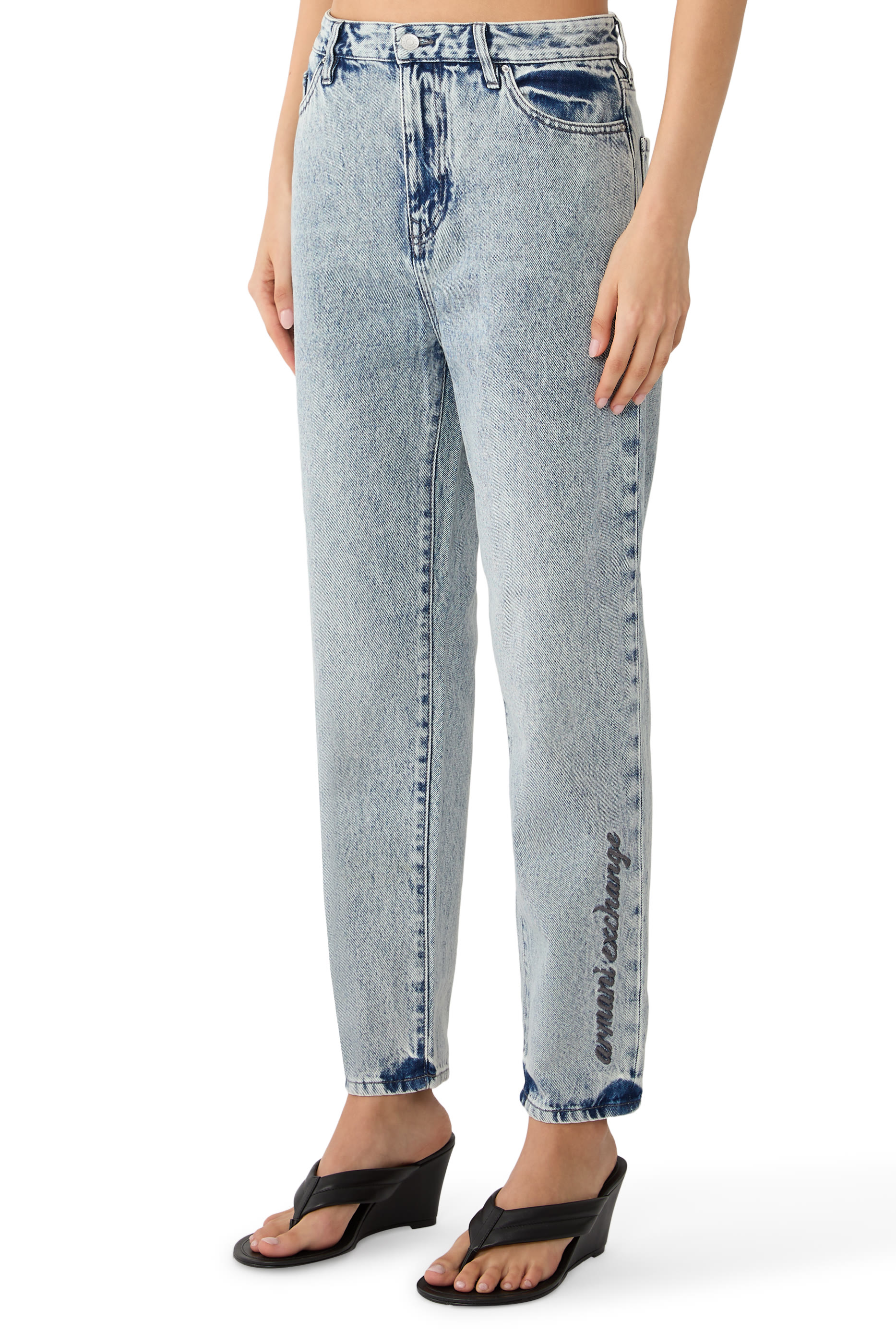 Boyfriend Fit 5-Pocket Pants
