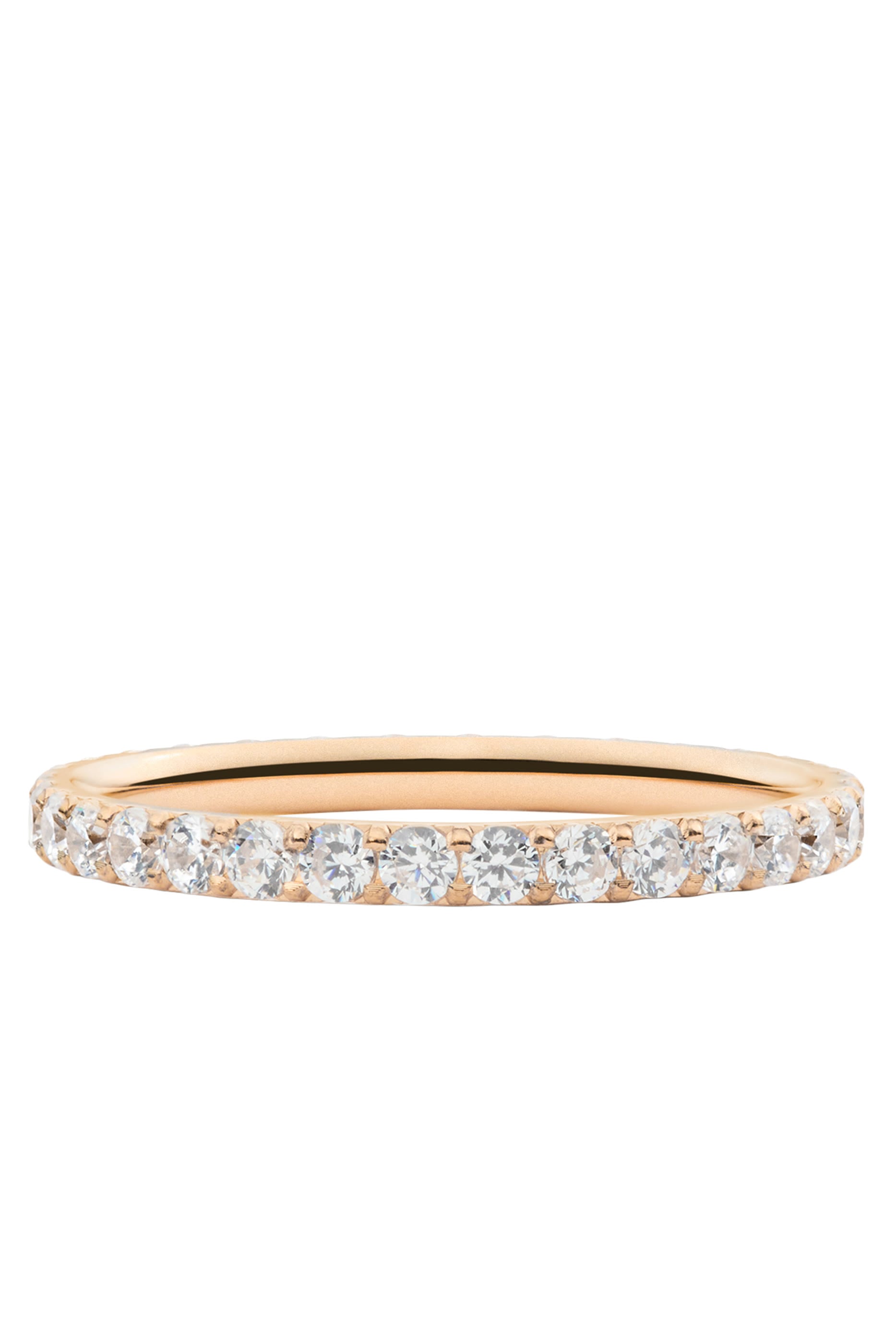 Mirelle Eternity Ring, Stainless Steel & Cubic Zirconia Crystals