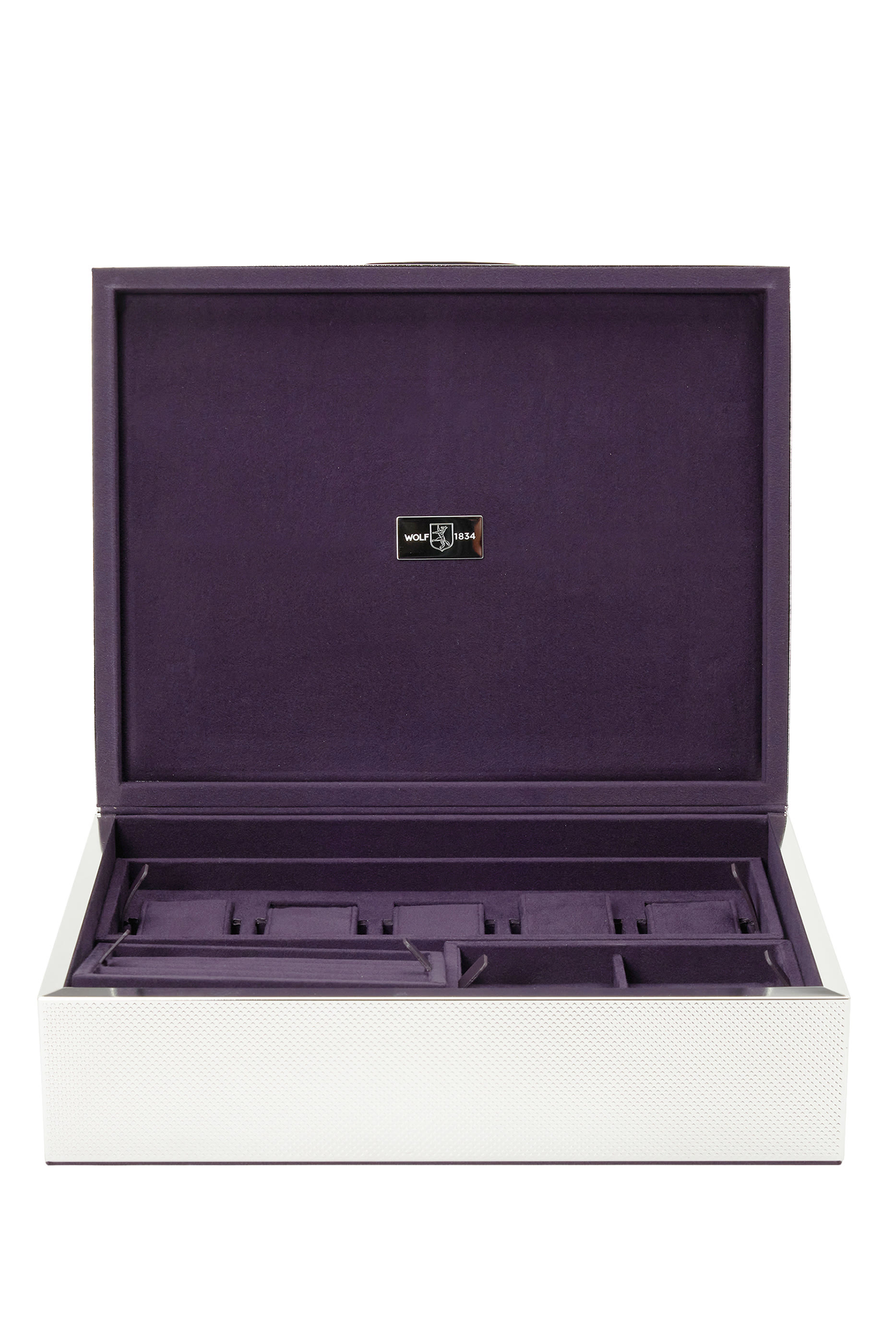 Silver Large Watch Jewelry Legacy Box 