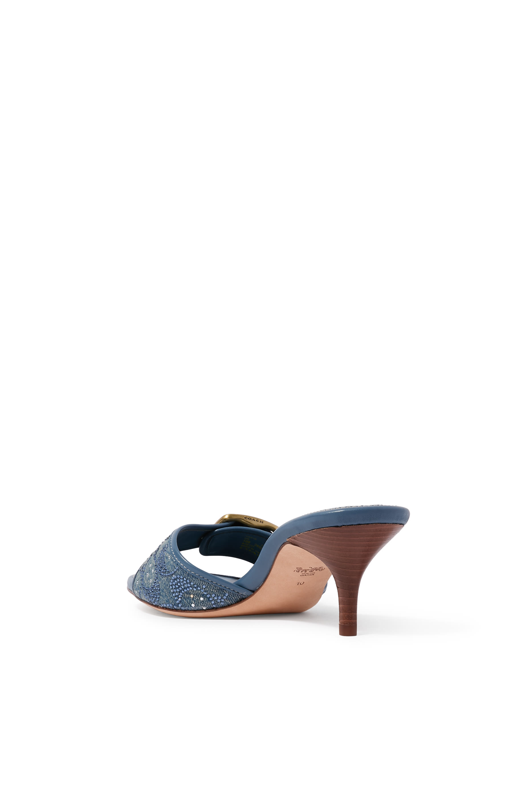  Margot 55 Sandals in Crystal Signature Denim
