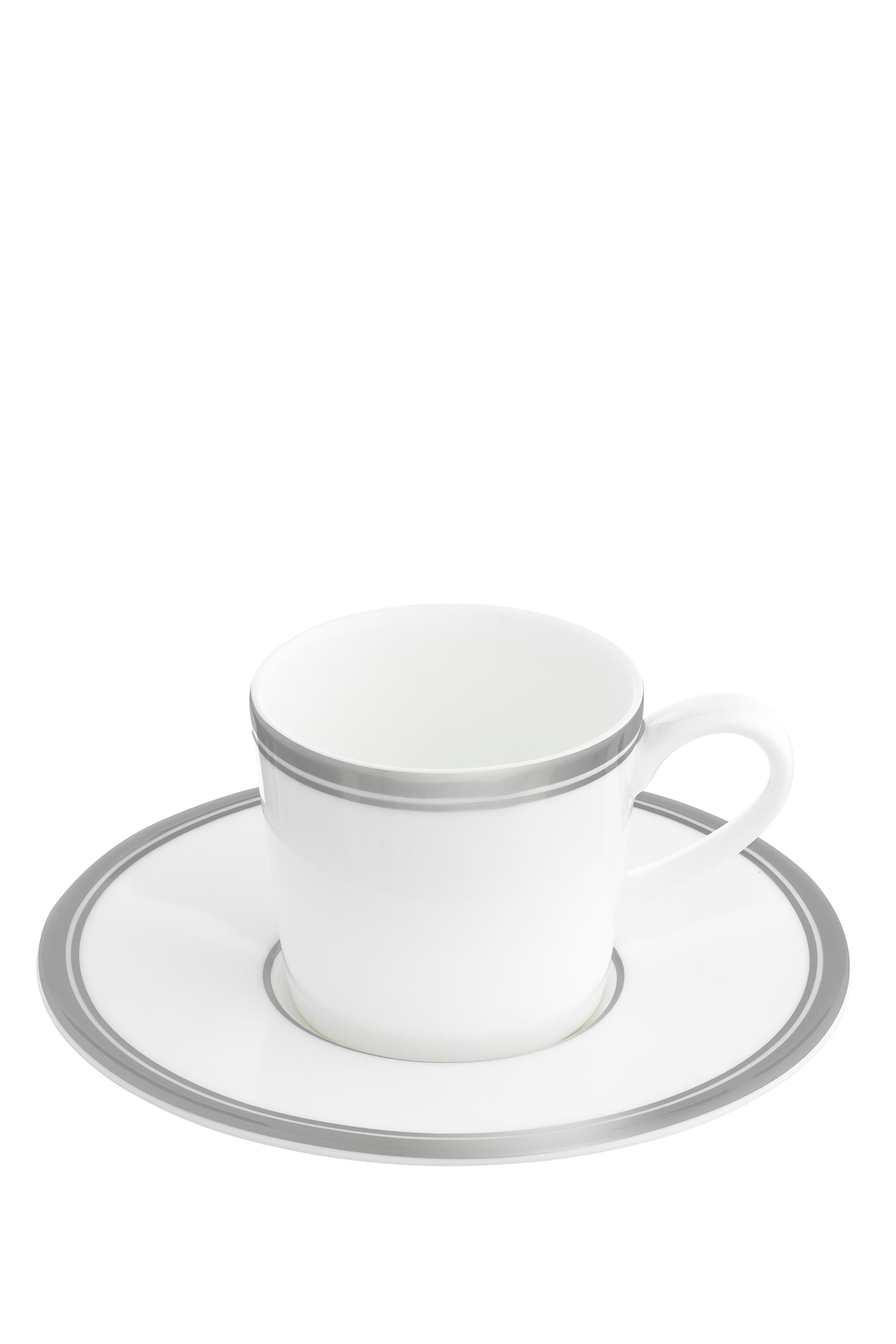 Le Verrier Platinum Espresso Cup & Saucer Set 