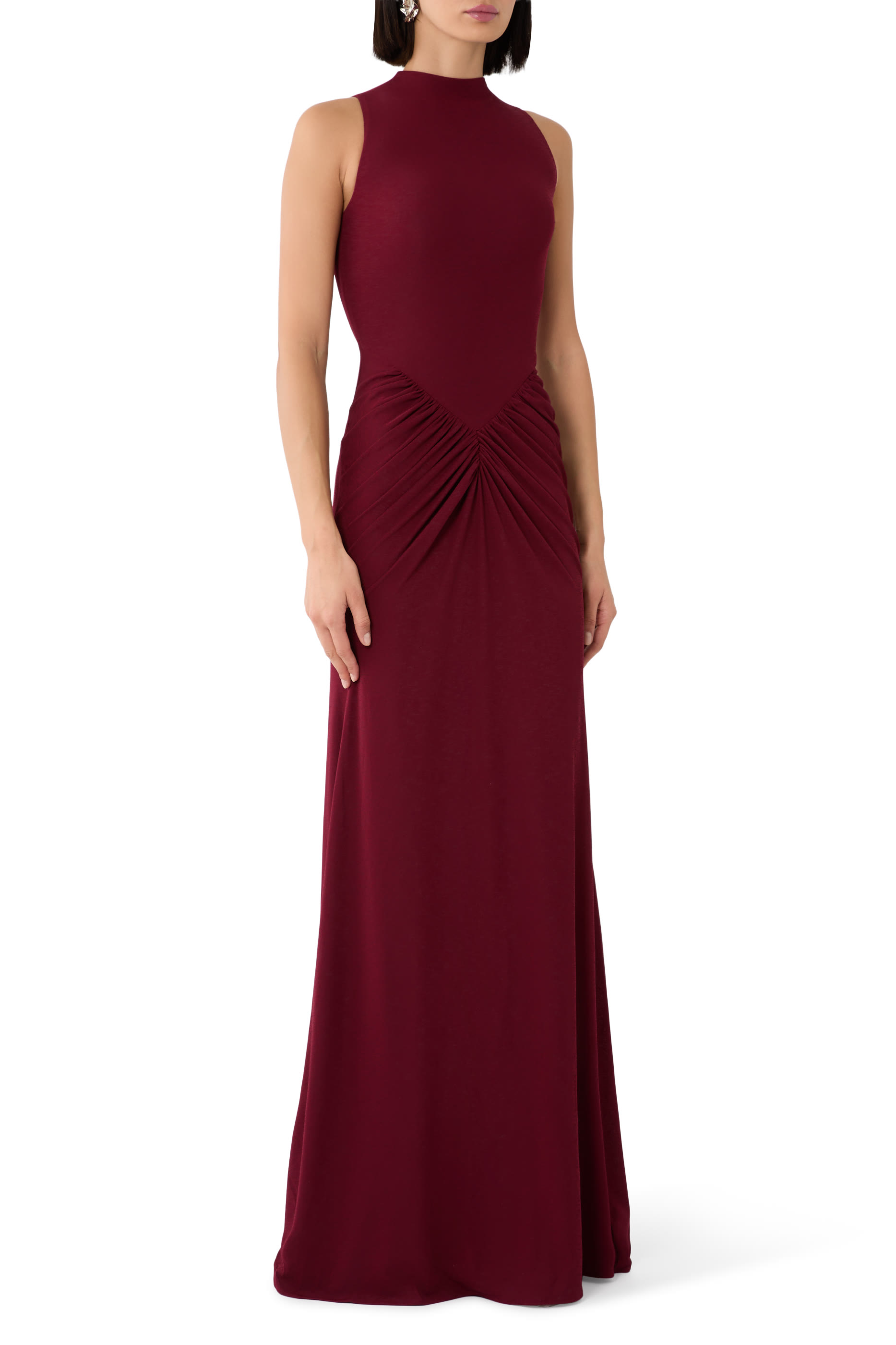 Talira Draped Dress in Cotton Jersey 