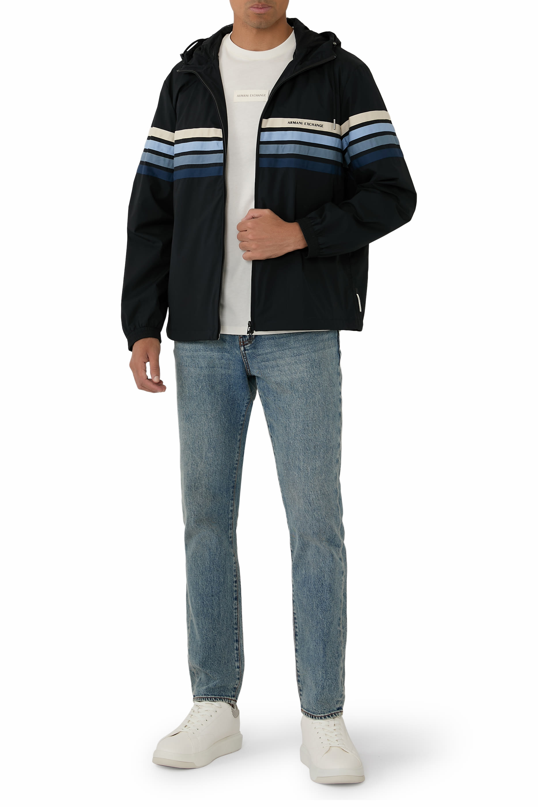 AX Logo Cotton-Jersey T-Shirt