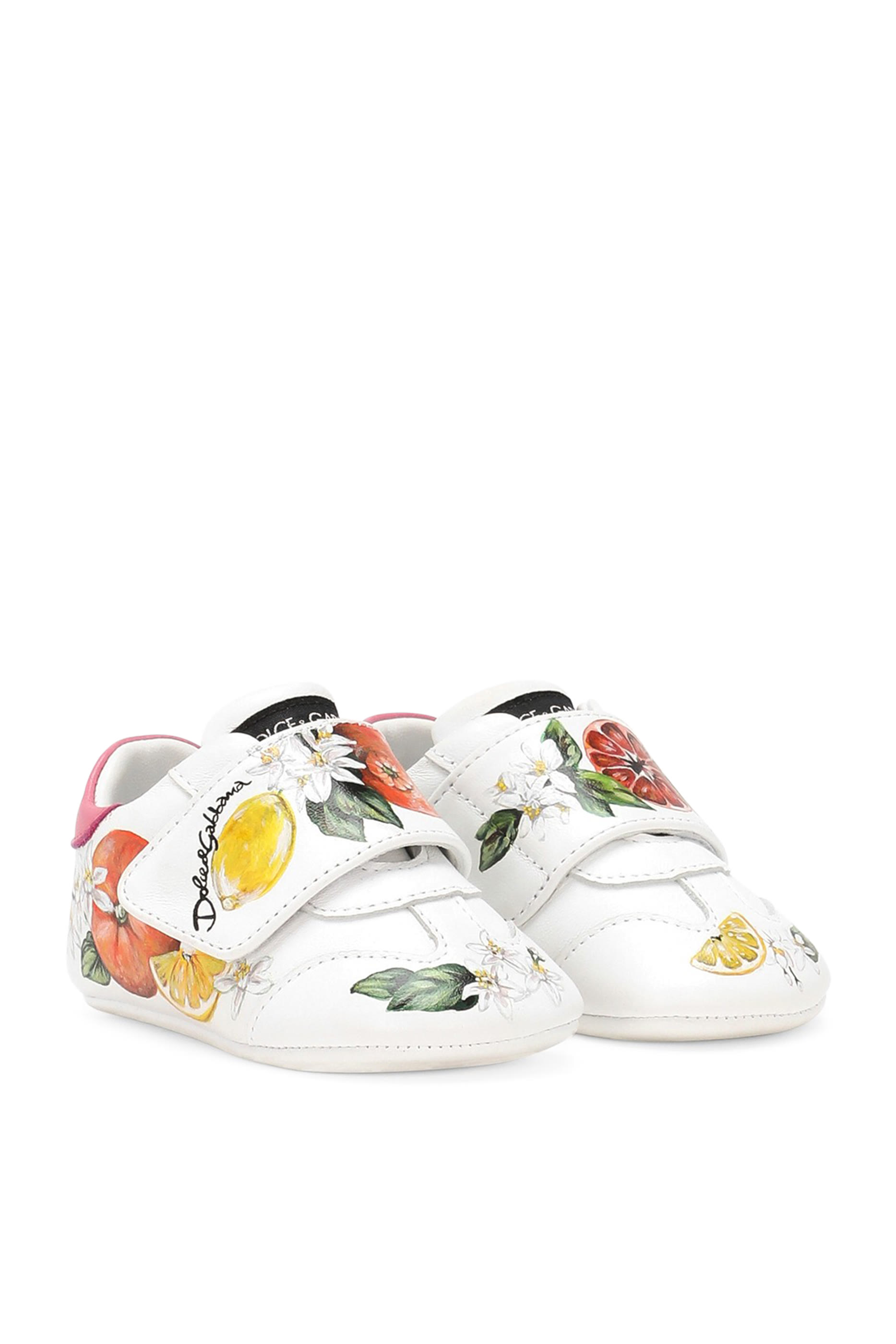 Kids Printed Nappa Leather Sneakers 