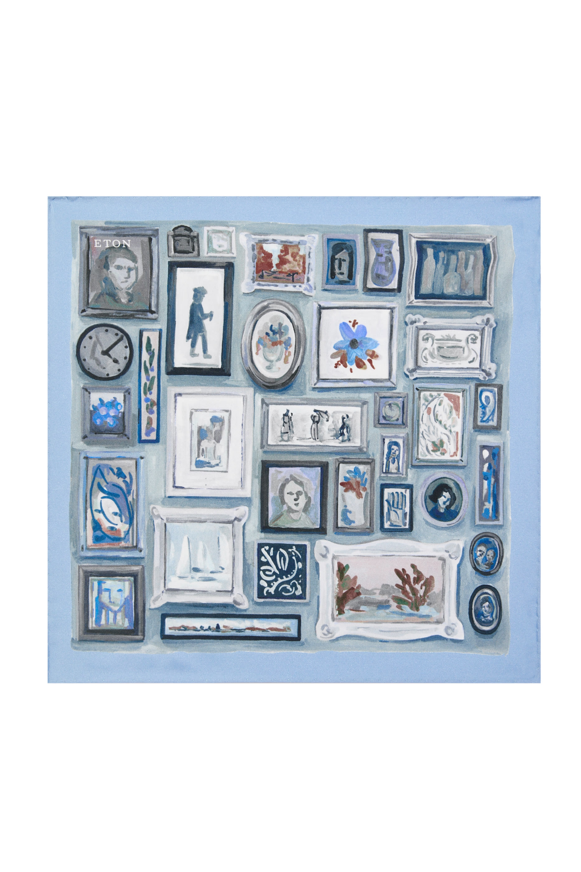 Portrait Silk Twill Pocket Square