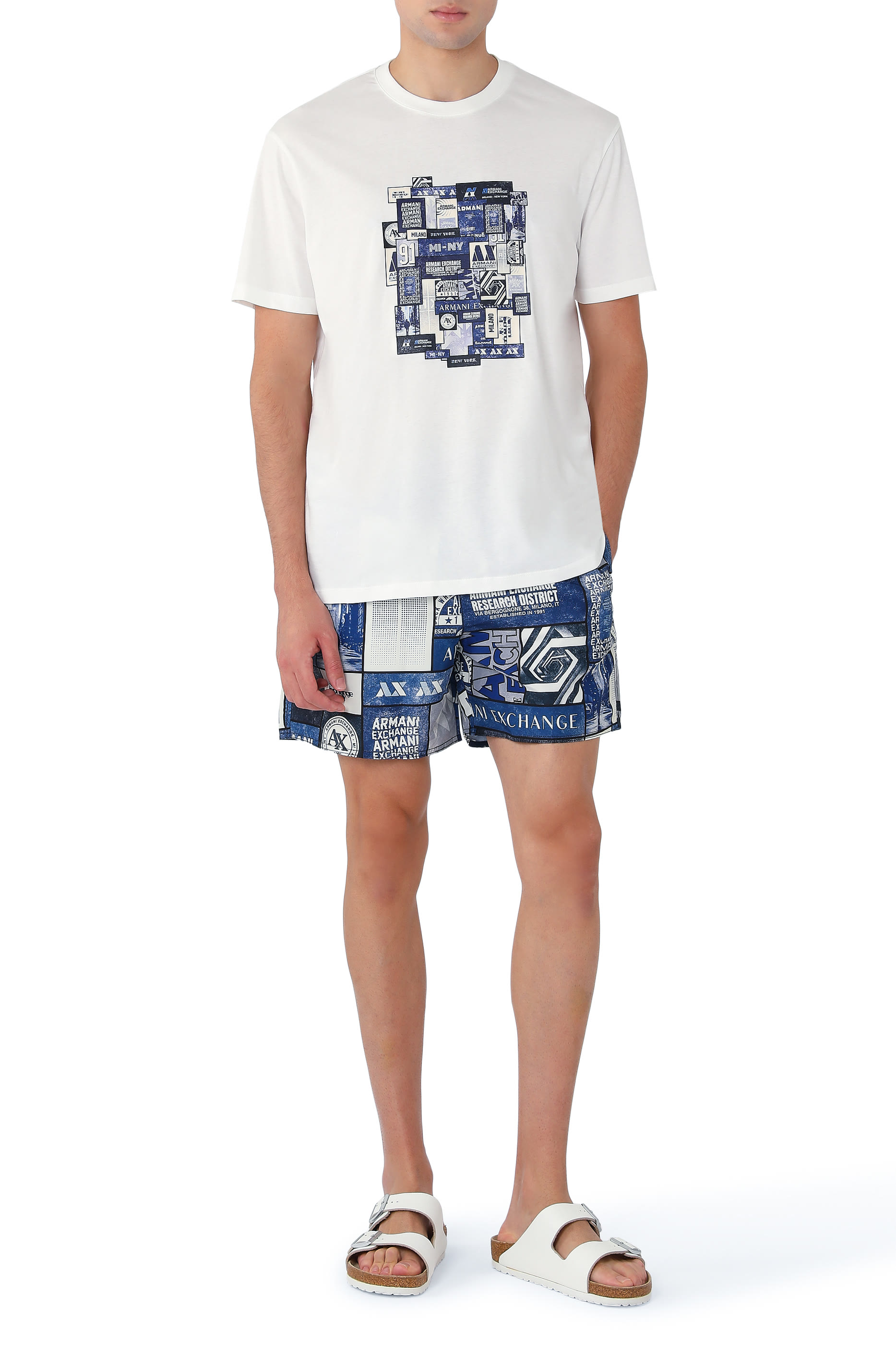 AX Logo Print T-Shirt